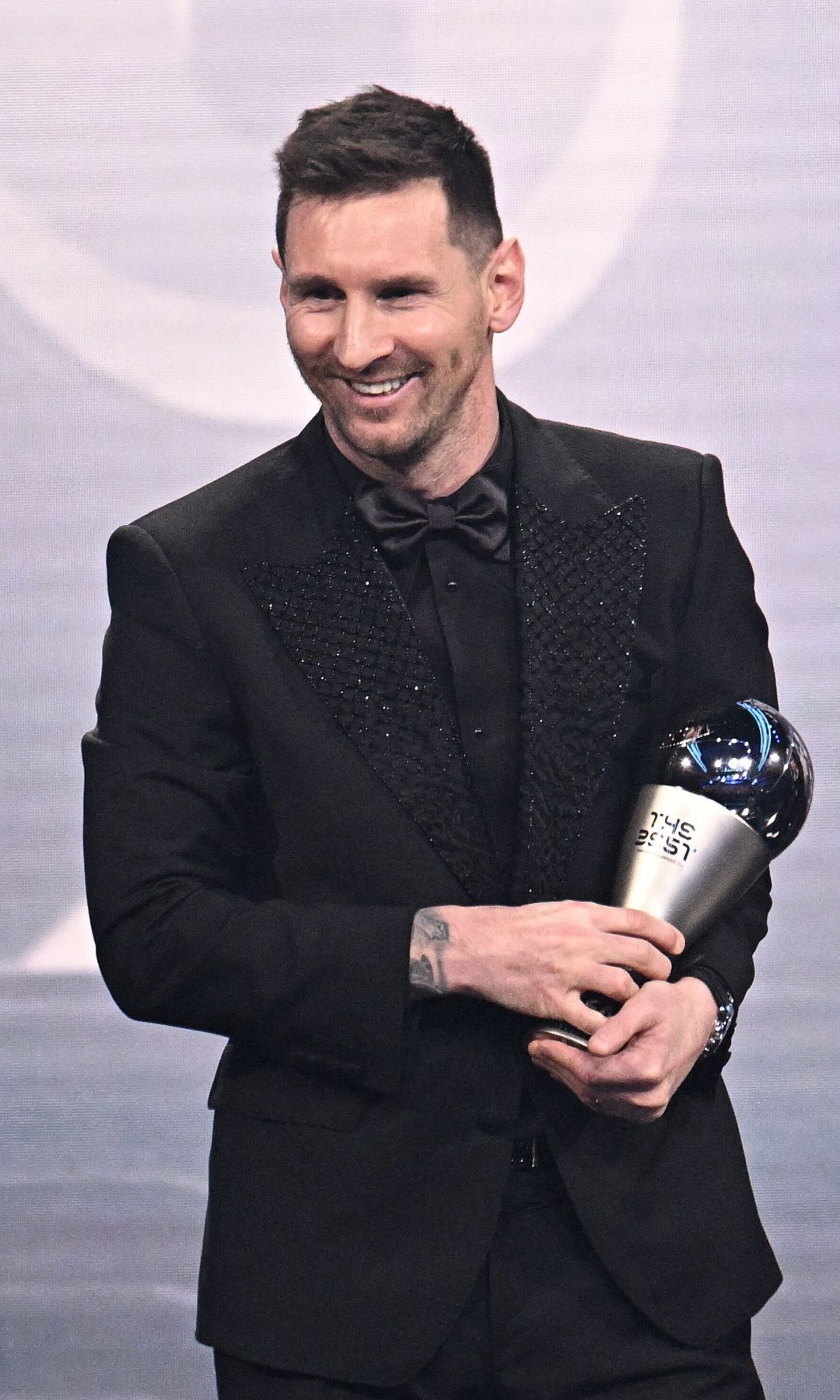 El futbolista Lionel Messi durante la entrega de los premios The Best de la FIFA en París en 2023