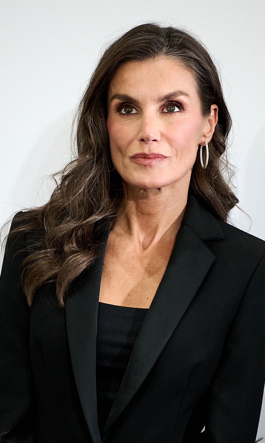 HELSINKI, FINLAND - OCTOBER 05: Queen Letizia of Spain attends a reception to Spanish community at the NH Grand Hansa during the day one of the State Visit to Finland on October 05, 2026 in Helsinki, Finland. King Filipe VI Of Spain is visiting Finland for the first time since becoming king. The visit's purpose is to strengthen bilateral relations and cooperation