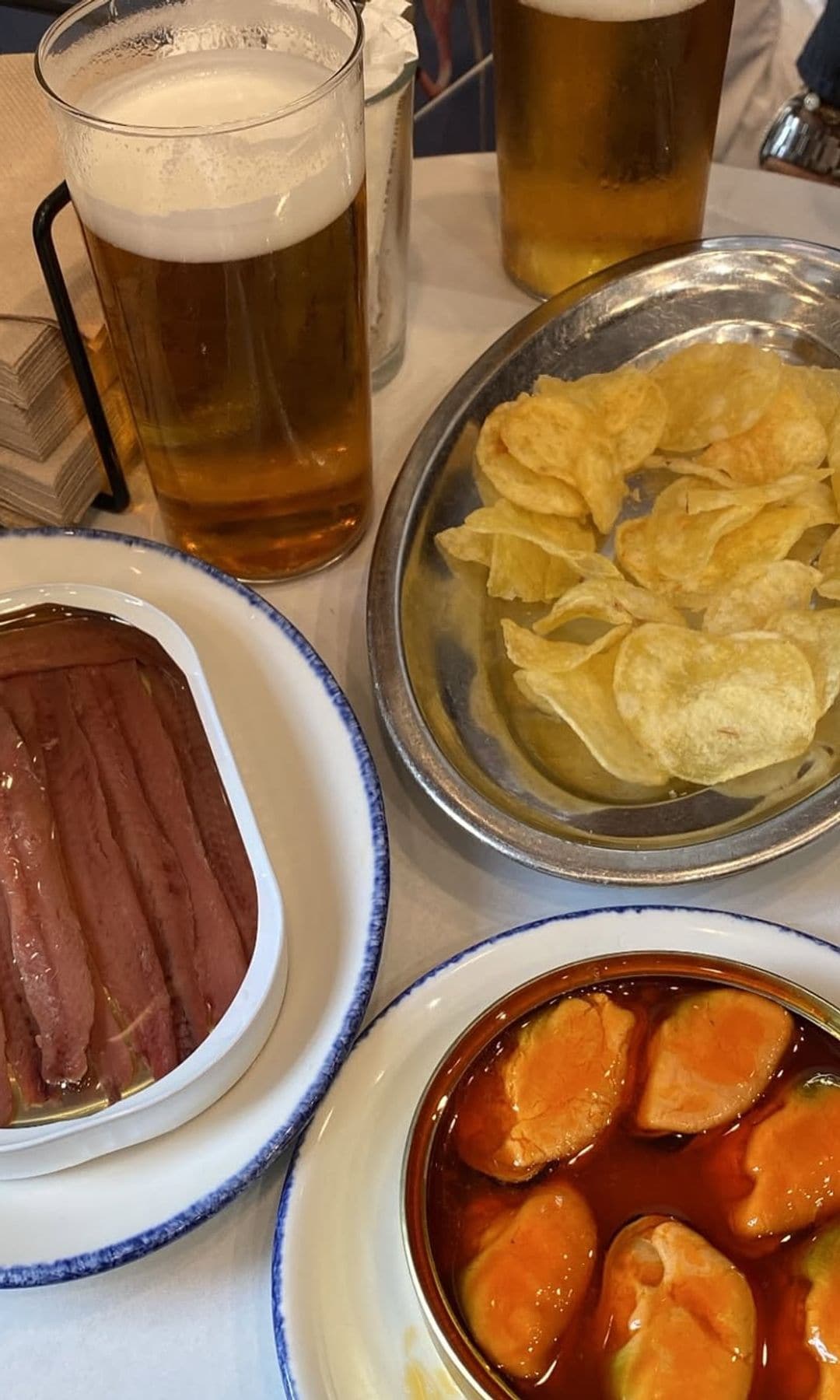 Cervecería El Doble en Madrid mejillones cerveza 