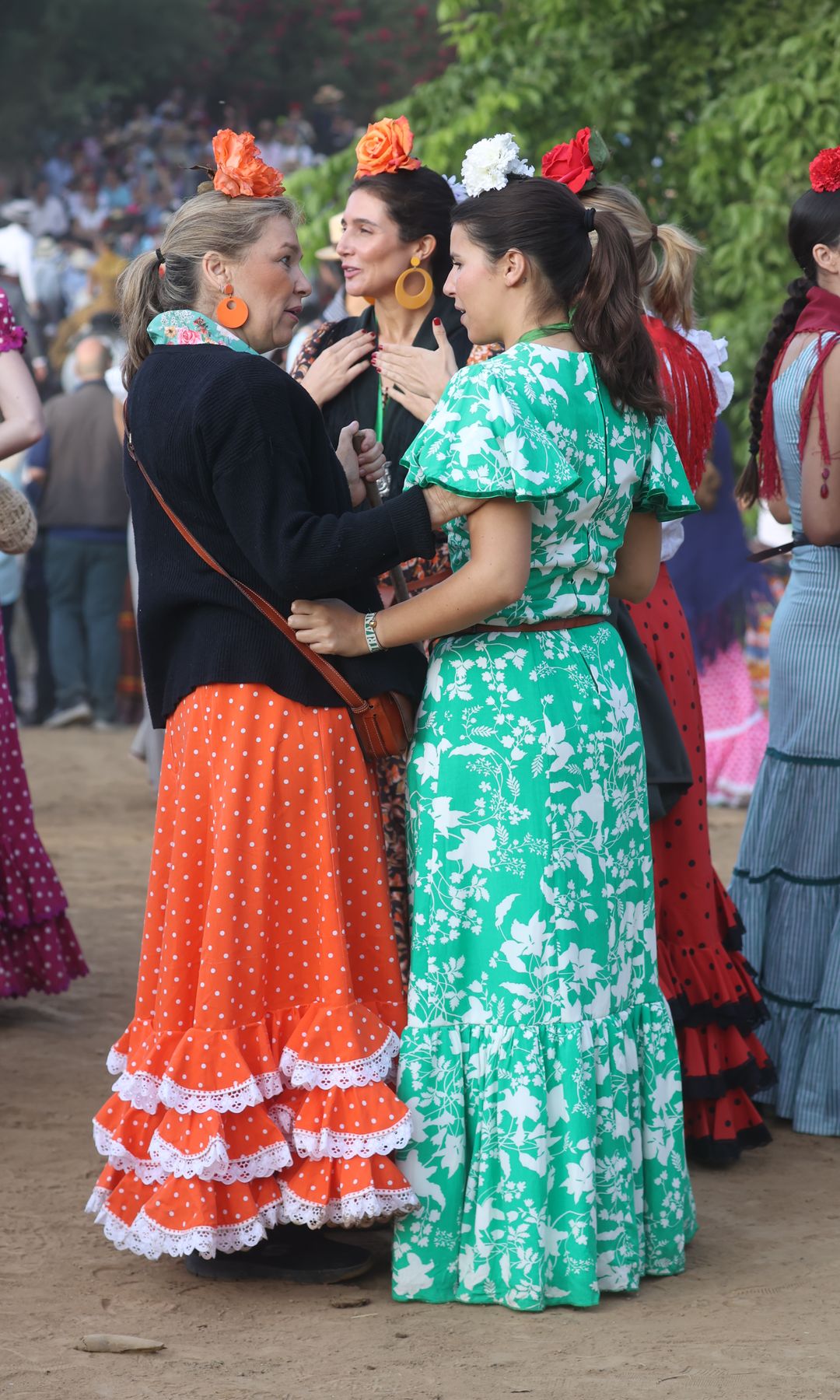 Tana Rivera durante la romería de El Rocío