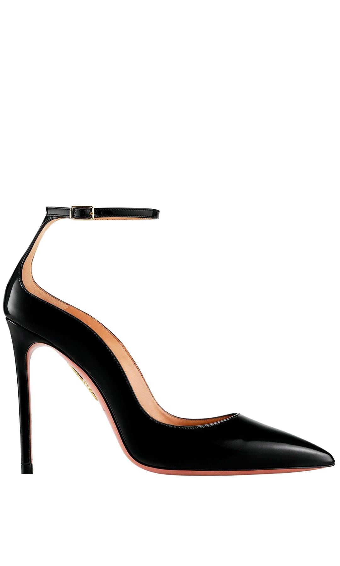 Zapato de tacón con cierre al tobillo (725 €), de Aquazzura