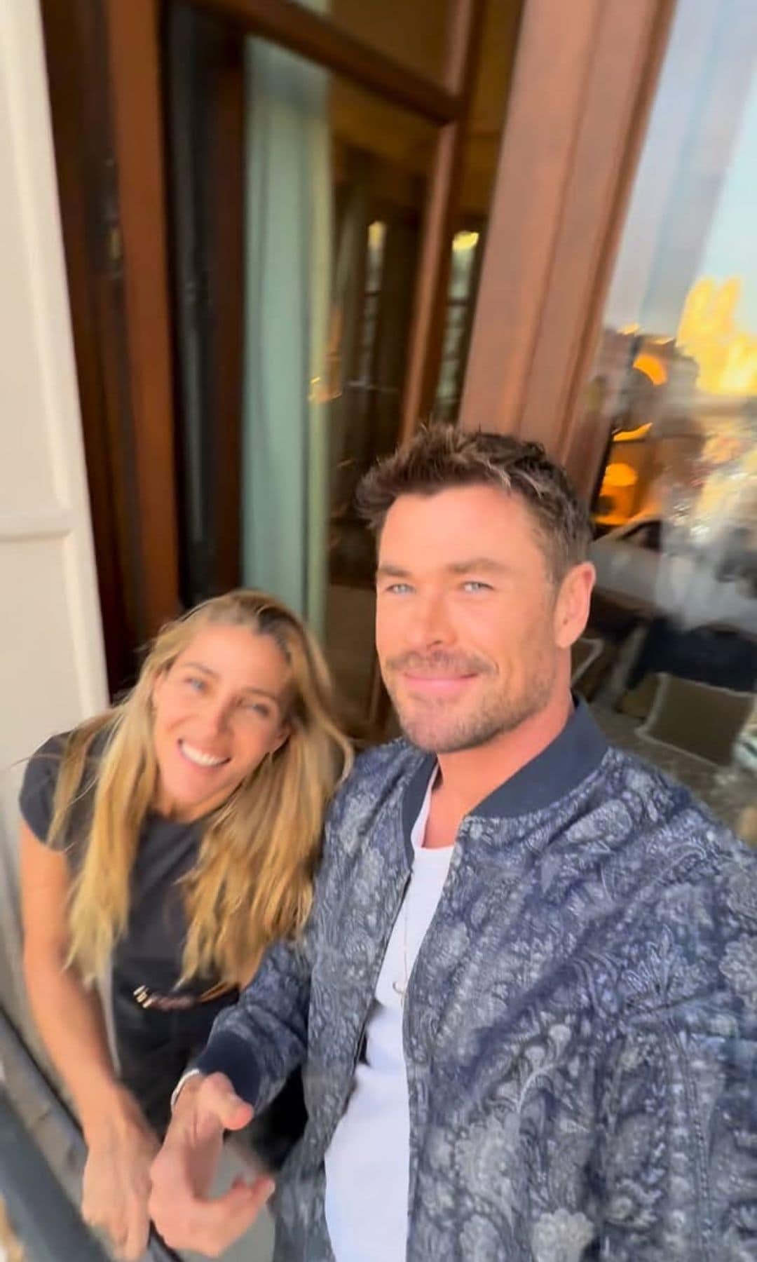 Elsa Pataky con Chris Hemsworth en su última visita a Madrid