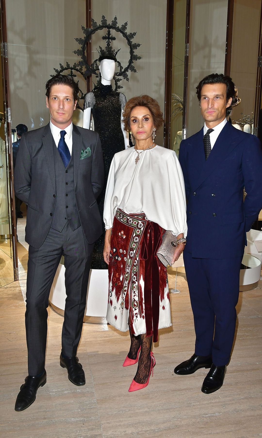 Luis Medina con su madre, Naty Abascal, y su hermano, Rafael