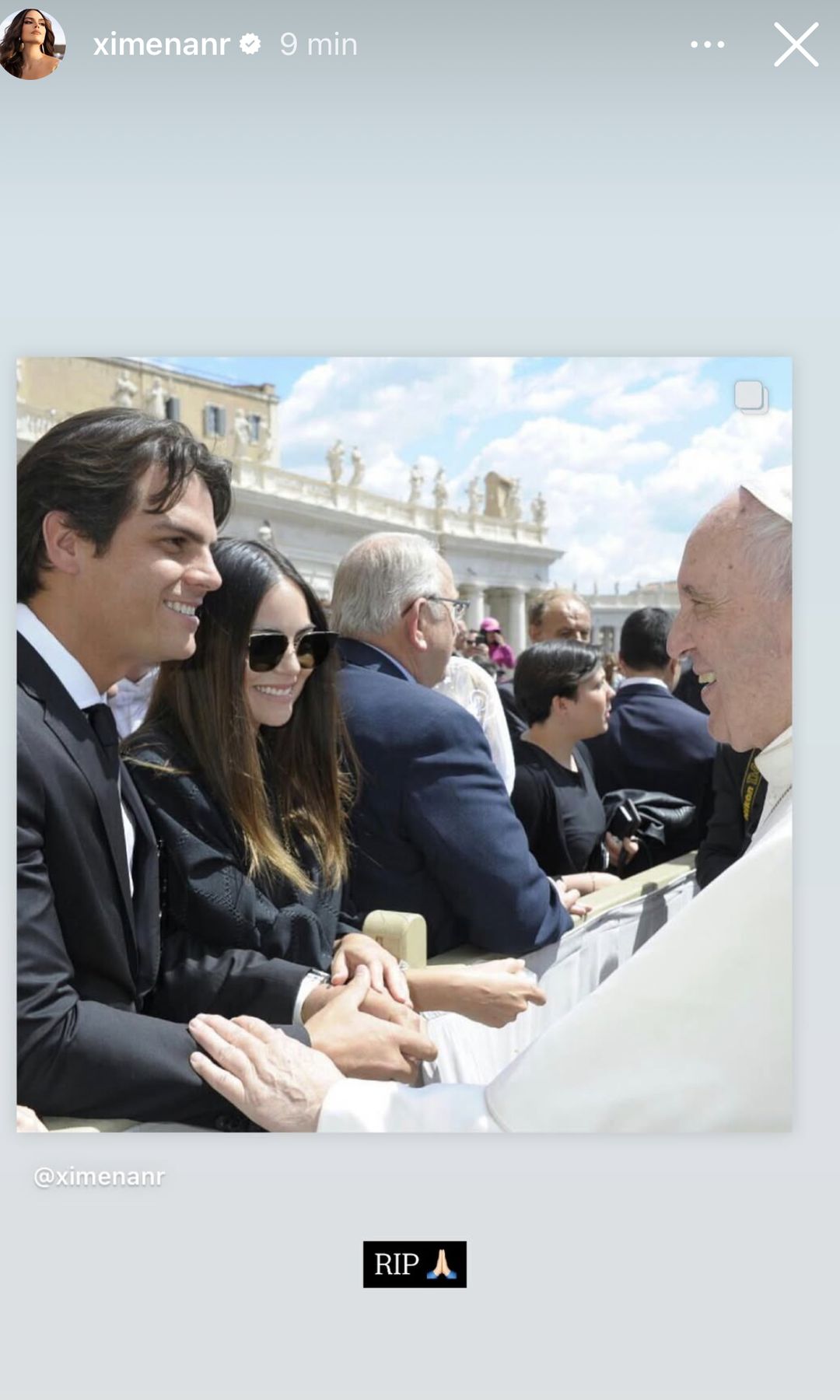 Ximena Navarrete recordó al Papa en su visita en 2017