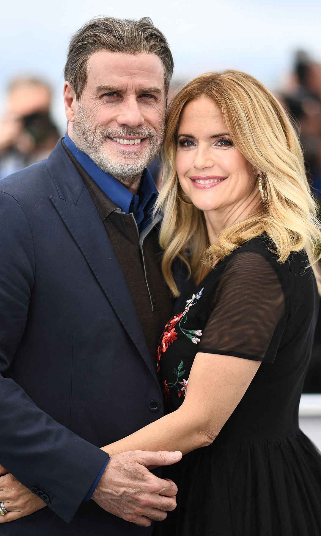 John Travolta y su mujer Kelly Preston en Cannes en 2018