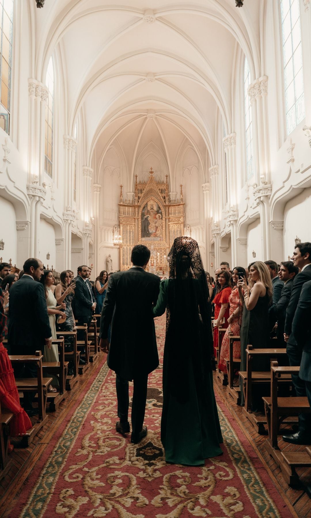 Madrina con mantilla