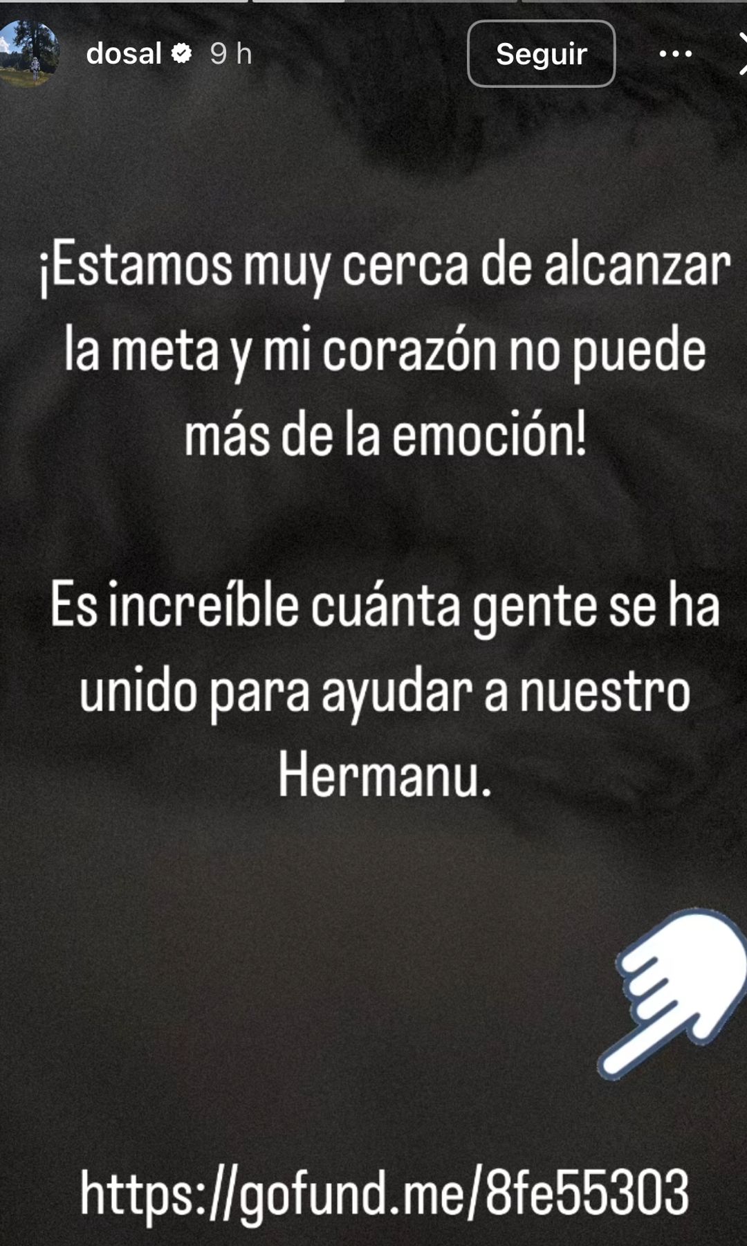 Alfonso Dosal, amigo de Manuel, está feliz de que la meta esté a punto de cumplirse.