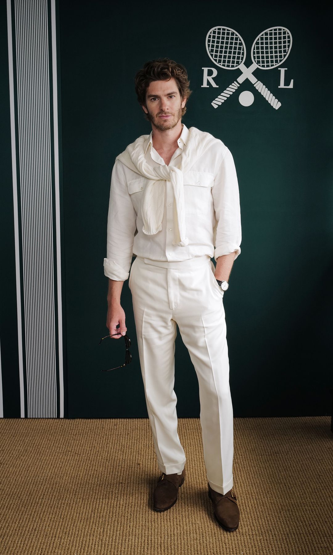 Andrew Garfield en Wimbledon