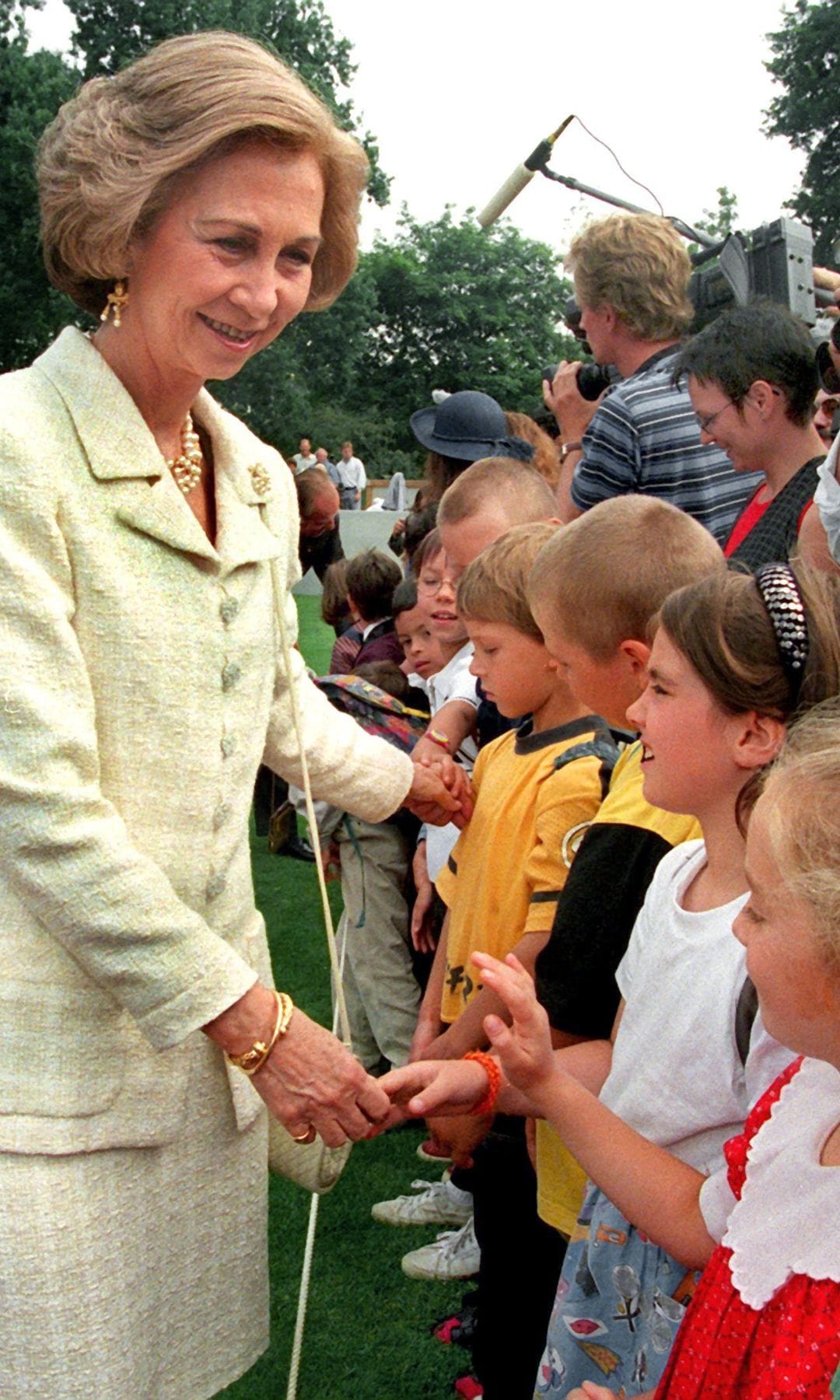 La reina Sofía en Berlín, 1998.