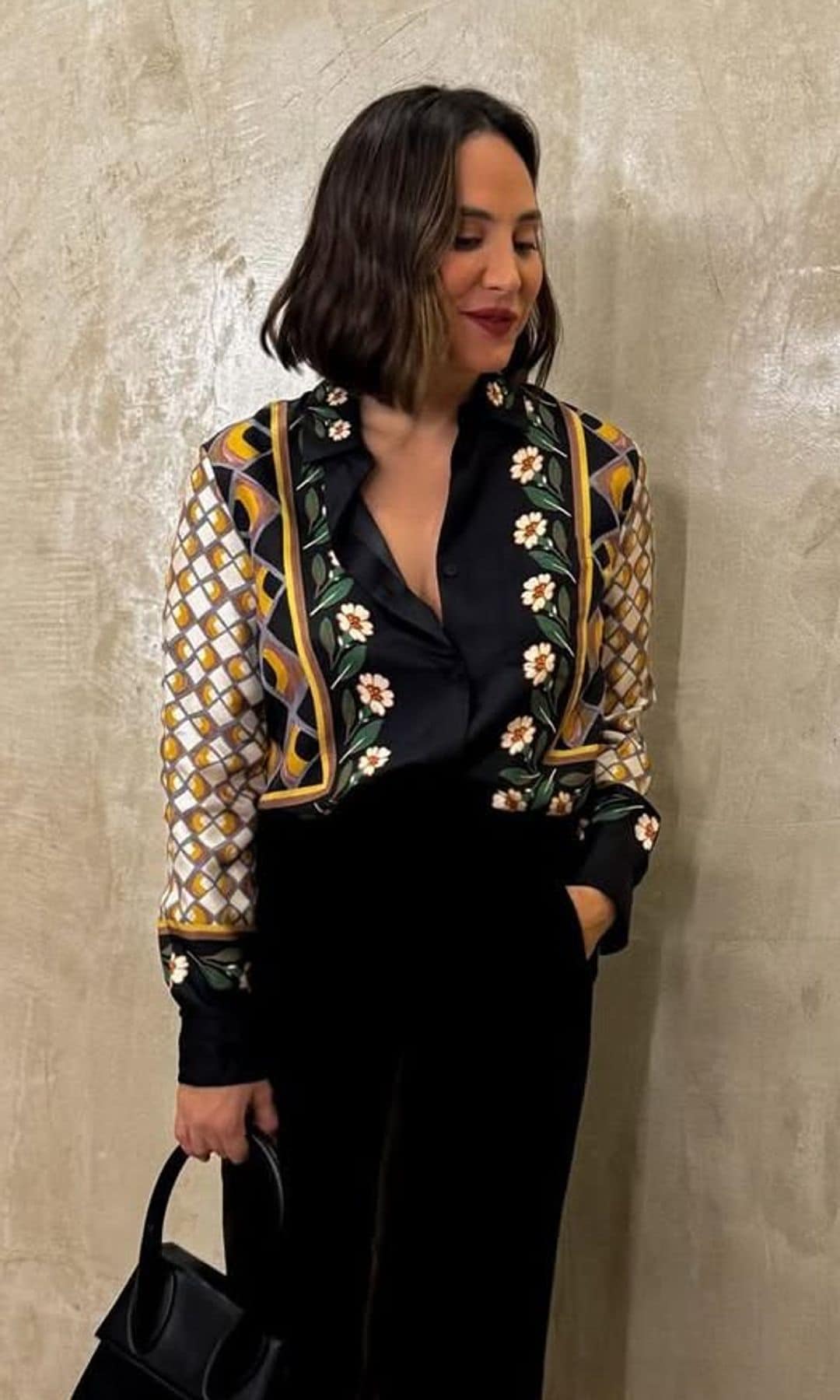 Tamara Falcó con camisa de La DoubleJ