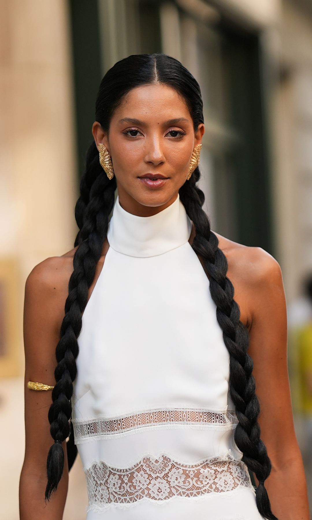 Peinado con dos trenzas