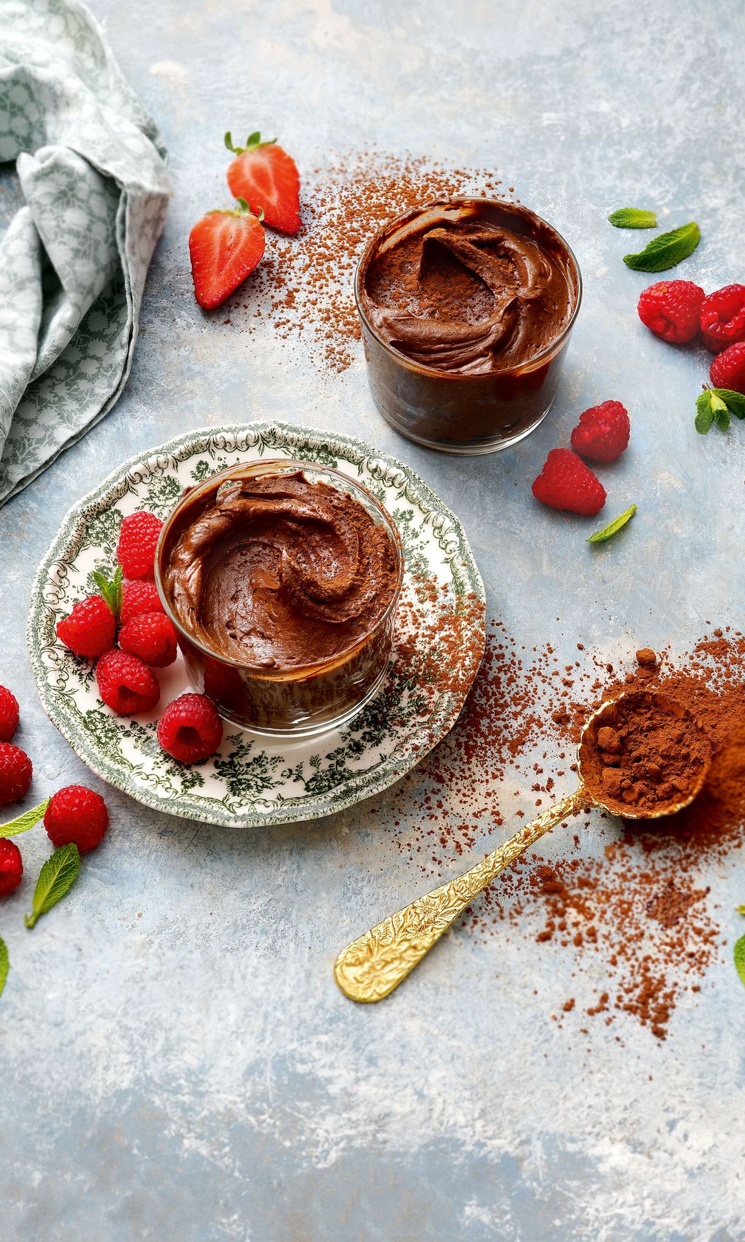 Mousse de chocolate con aguacate