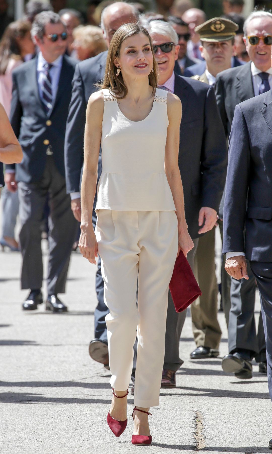 La reina Letizia durante la Feria del Libro de Madrid (2017)