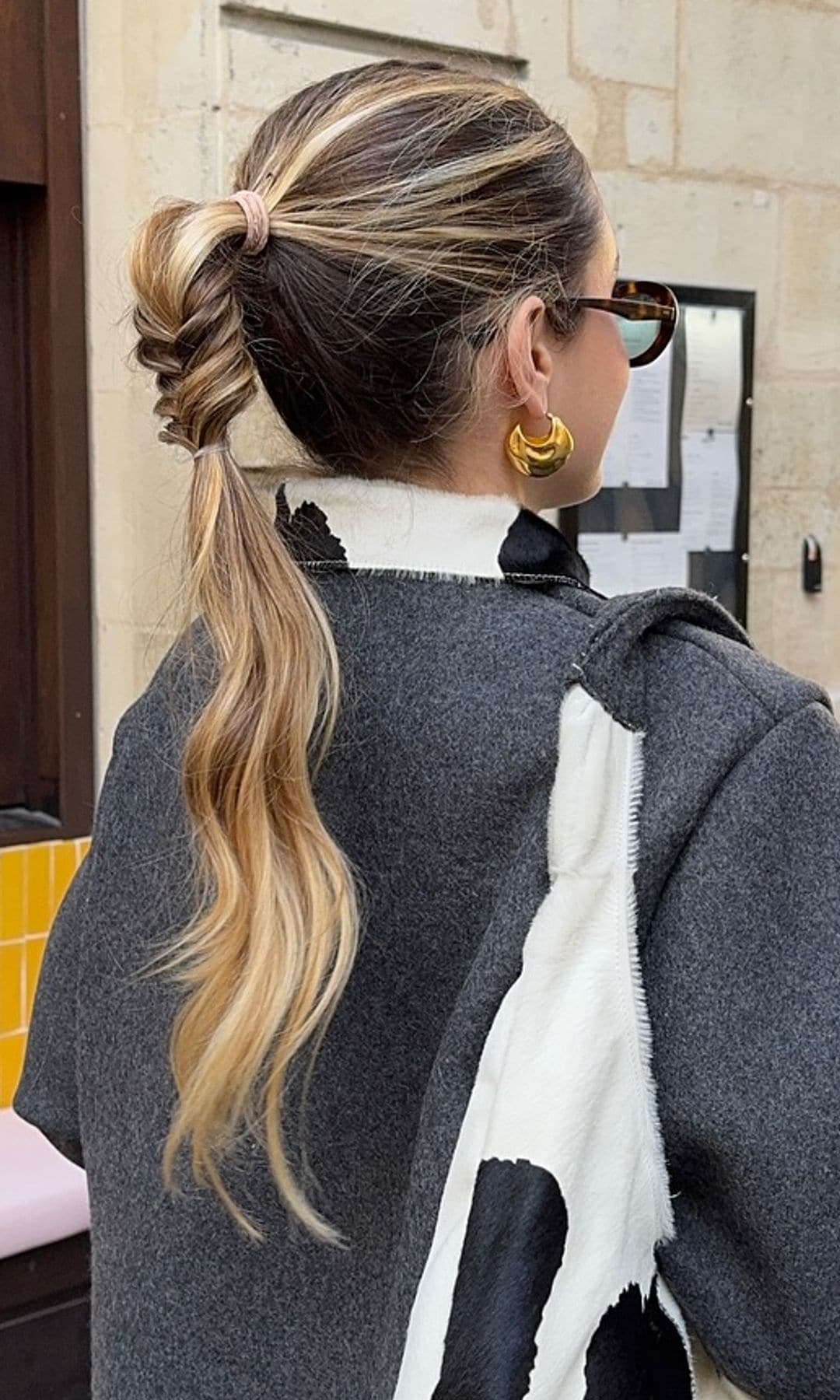 Coleta con trenza