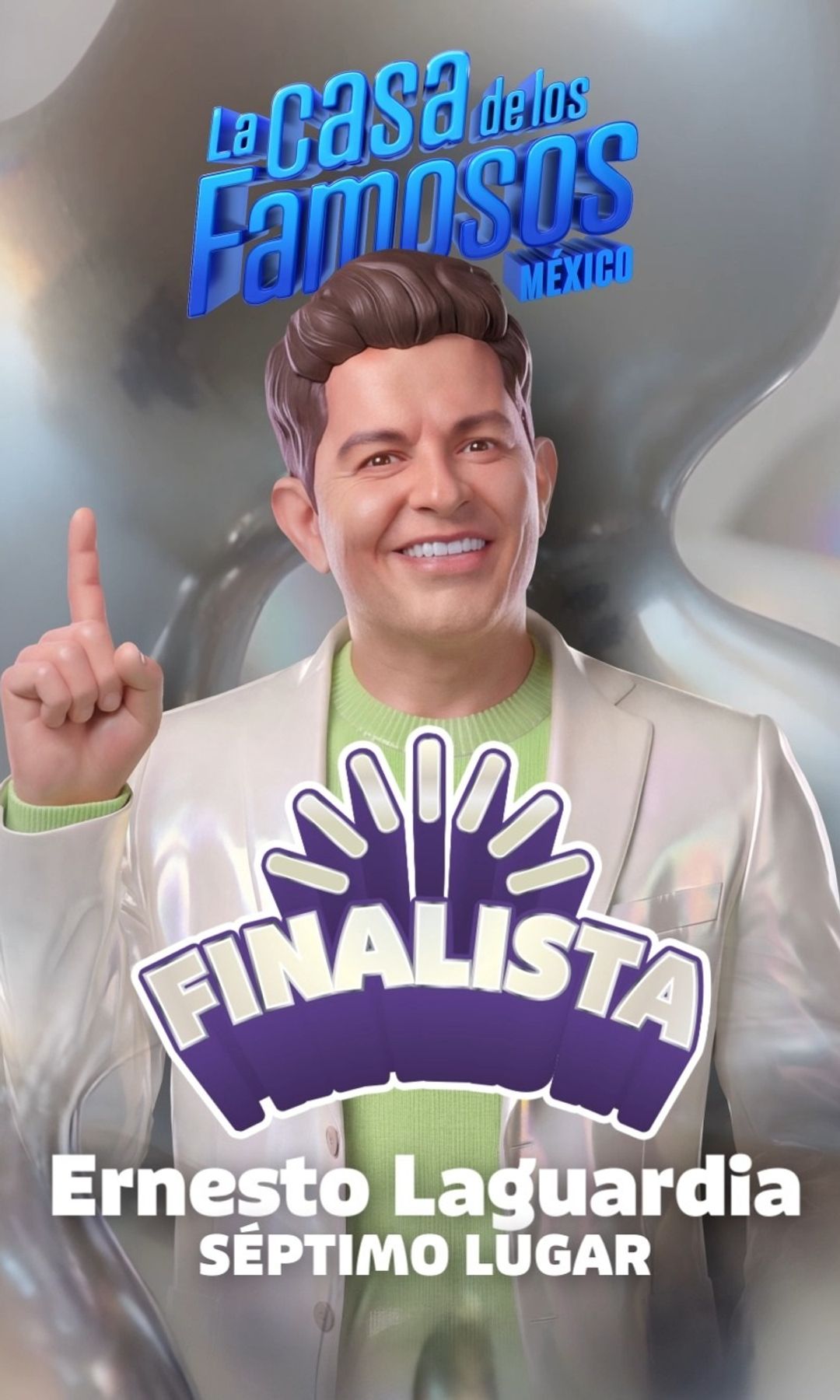 Ernesto Laguardia es el séptimo finalista de 'La Casa de los Famosos' México