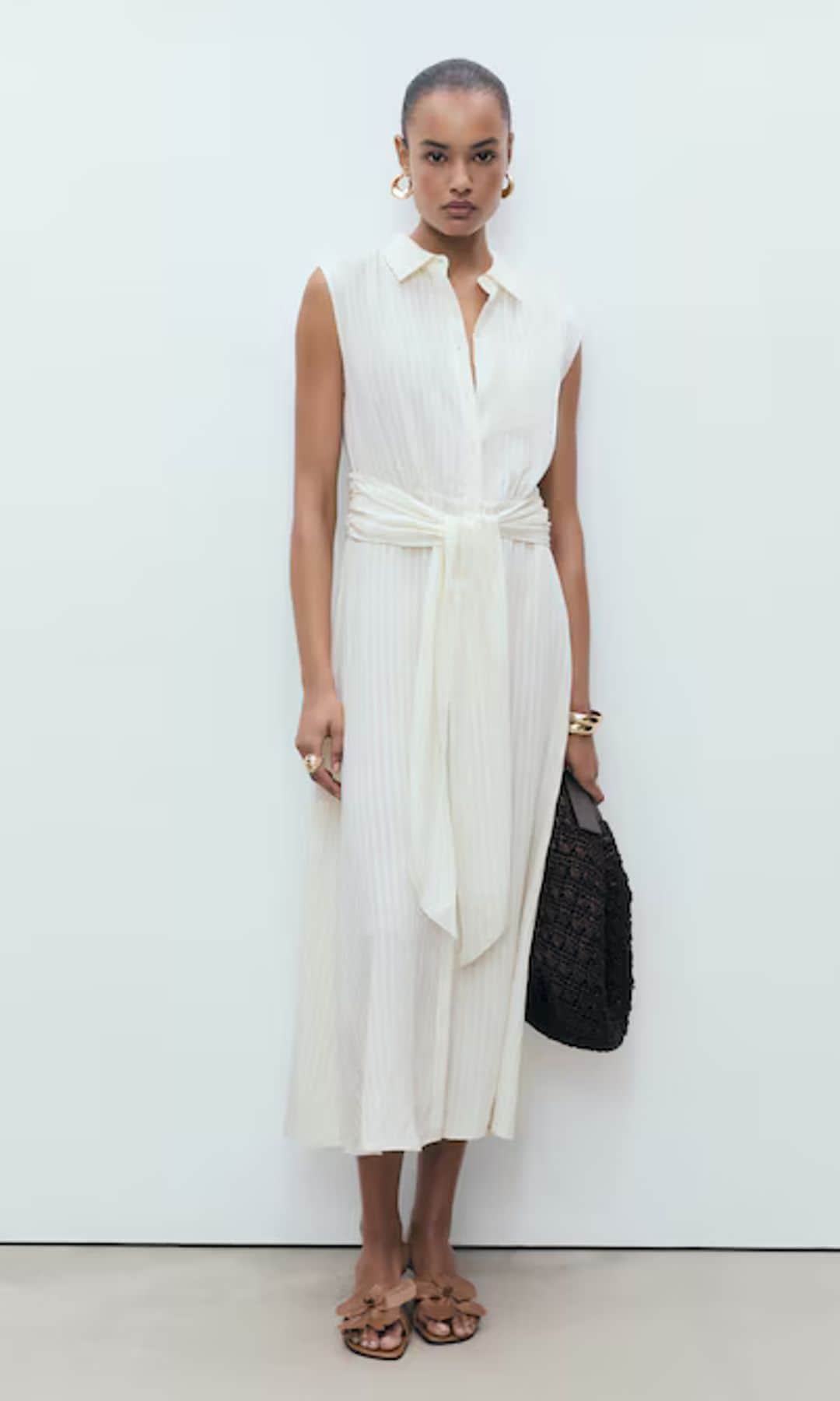 vestido camisero blanco