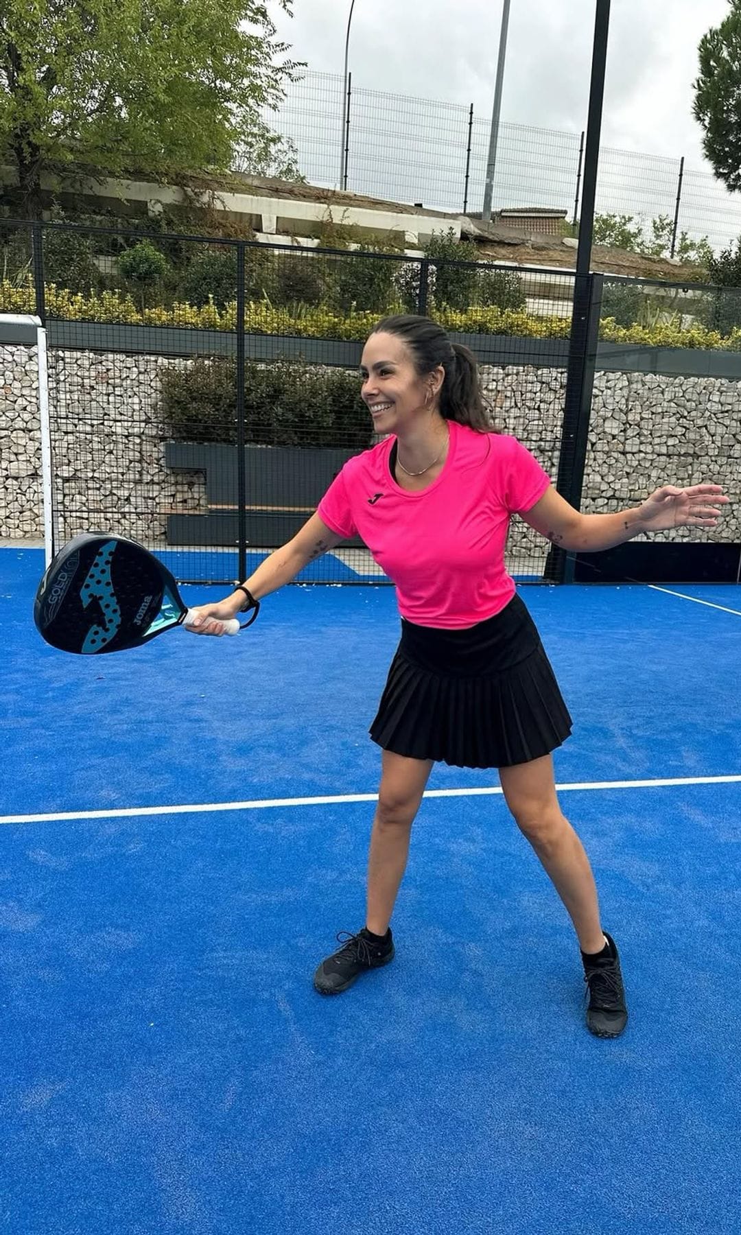 Cristina Pedroche jugando al pádel