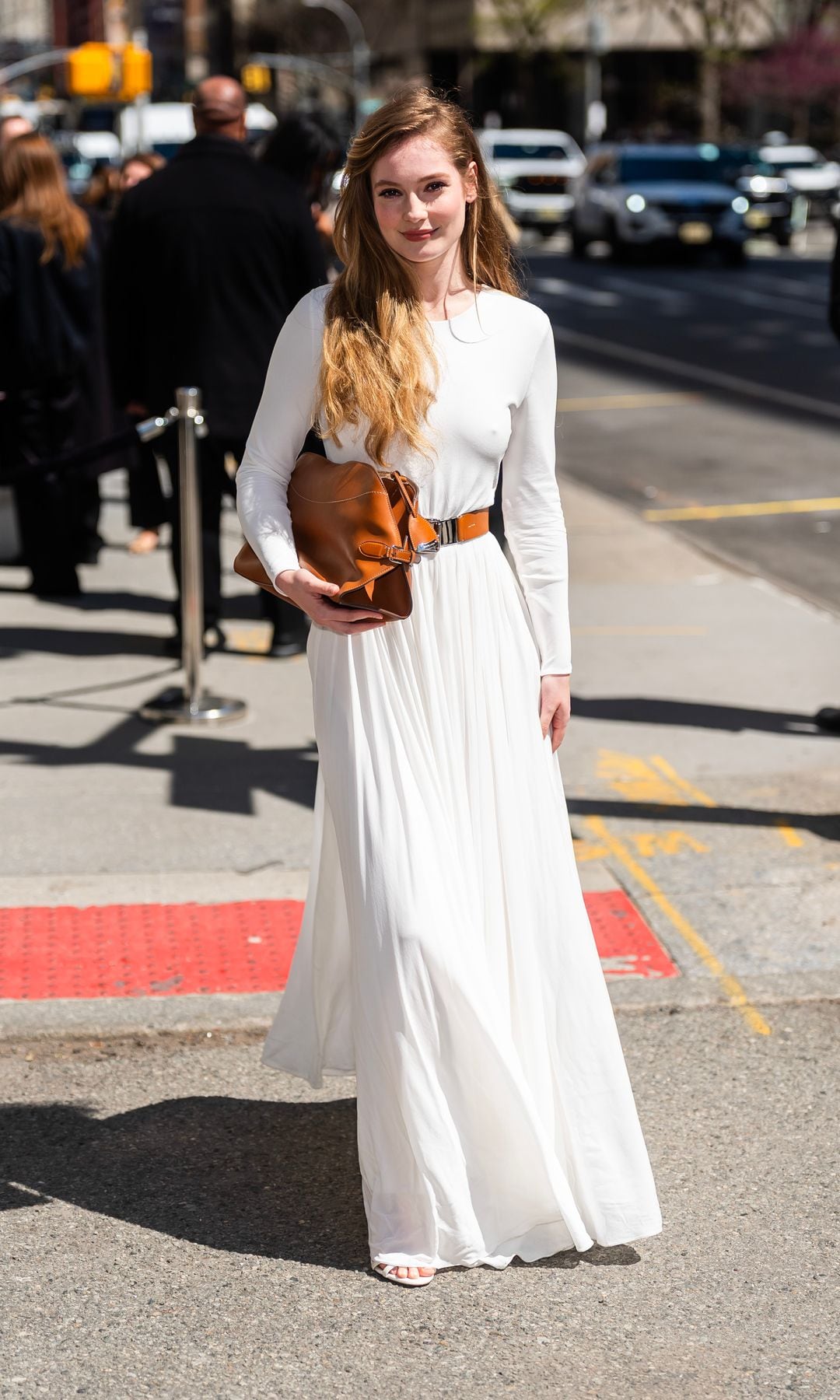 Hannah Dodd en el desfile de Ralph Lauren para Otoño 2025 