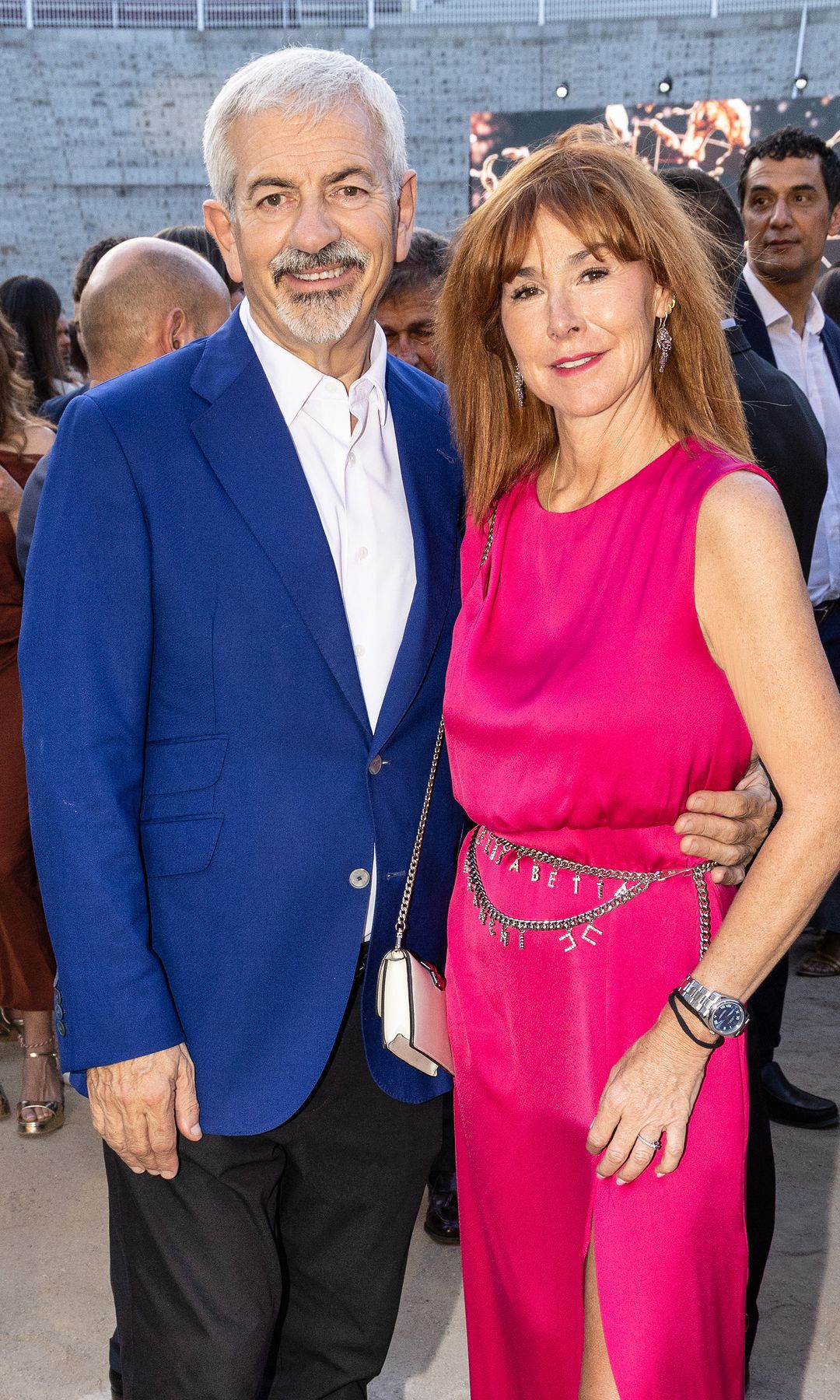 Carlos Sobera y su mujer en los Beef Awards 