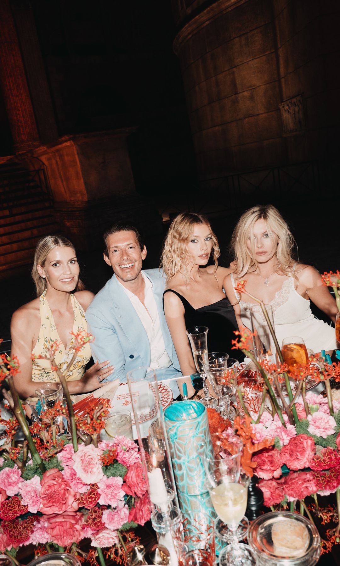 Lady Kitty Spencer, Edgardo Osorio, Stella Maxwell y Lady Lola Bute