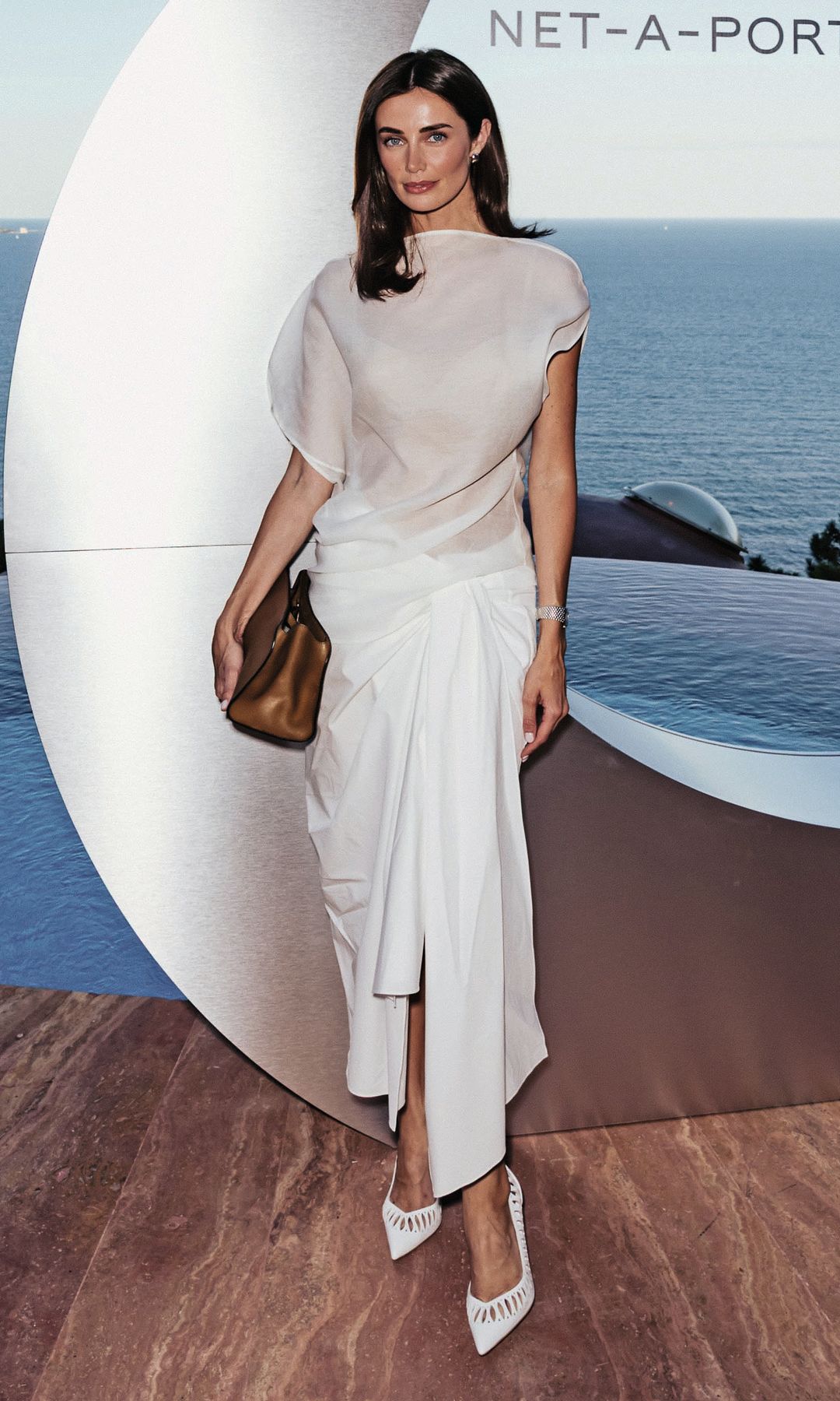 Rebecca Donaldson en la fiesta que la firma celebró con
Net-a-Porter