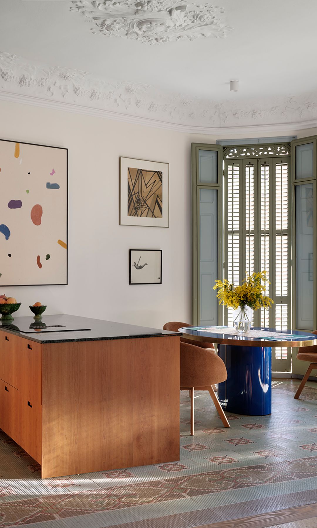 Cocina abierta al comedor