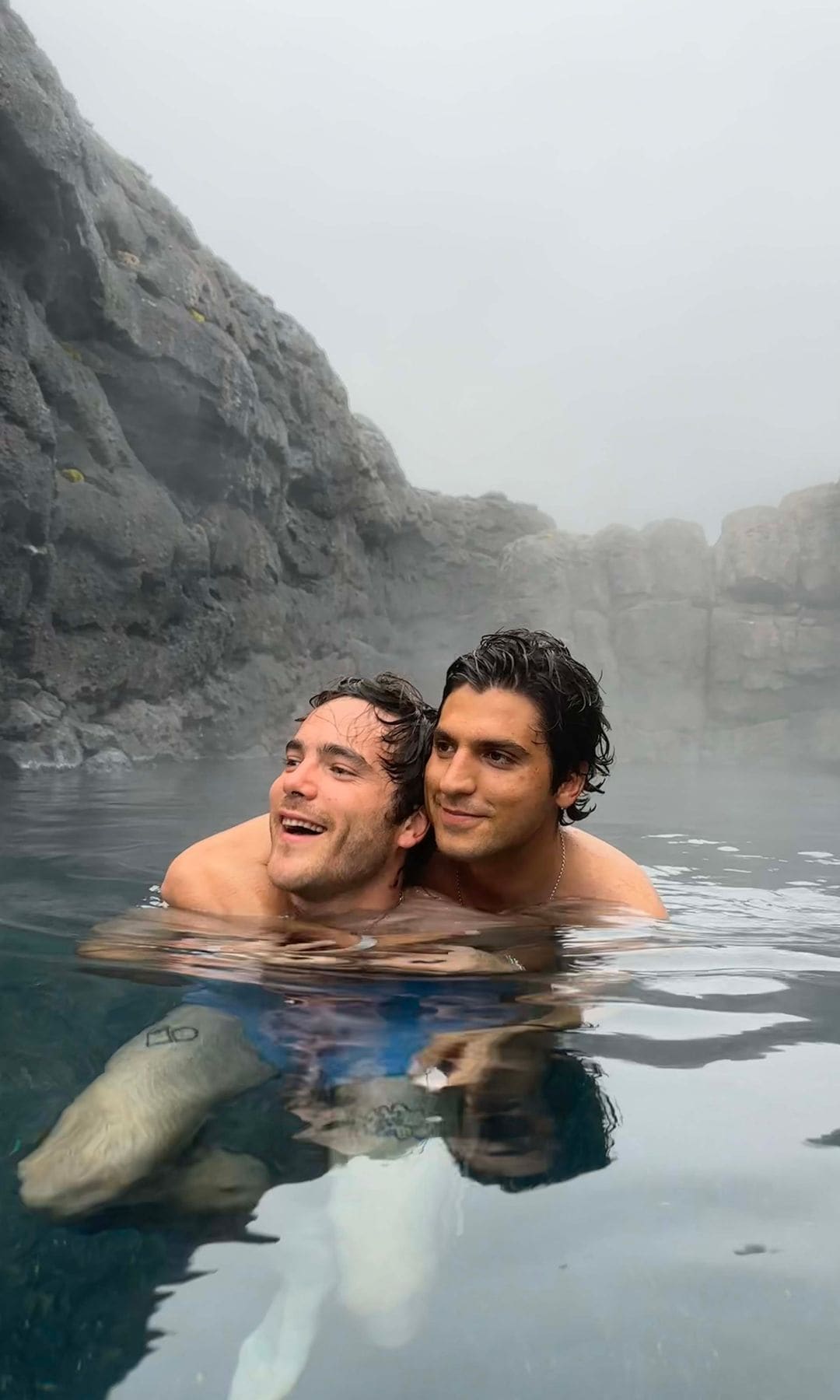 Con su gran amigo Tomás Páramo