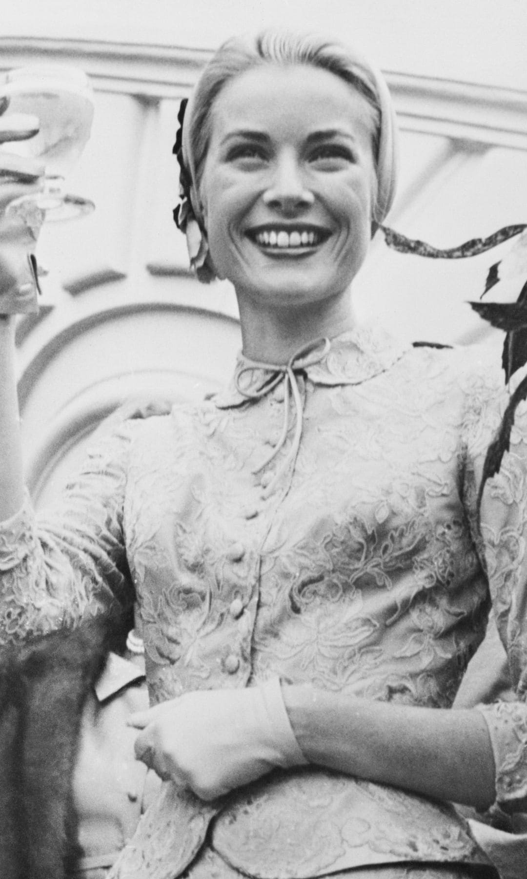 Grace Kelly tras su boda civil
