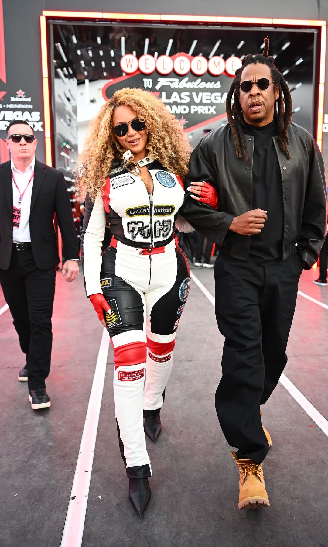 Beyonce y Jay-Z llegan al Grand Prix de Las Vegas