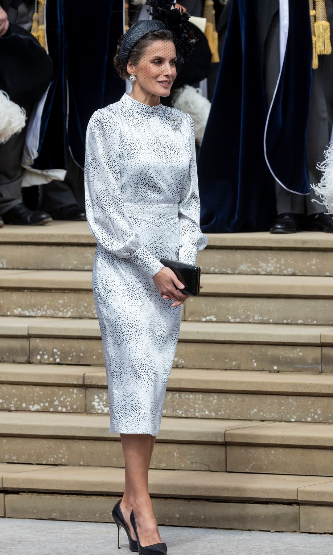 Reina Letizia con tocado de Cherubina 