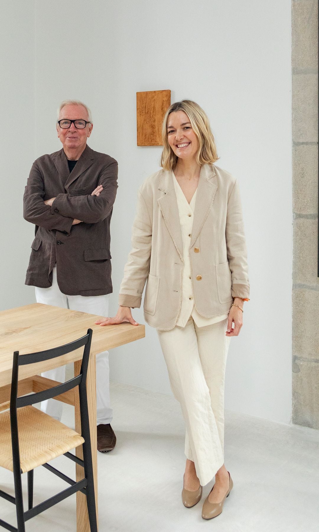 Marta Ortega Pérez y David Chipperfield en Casa RIA