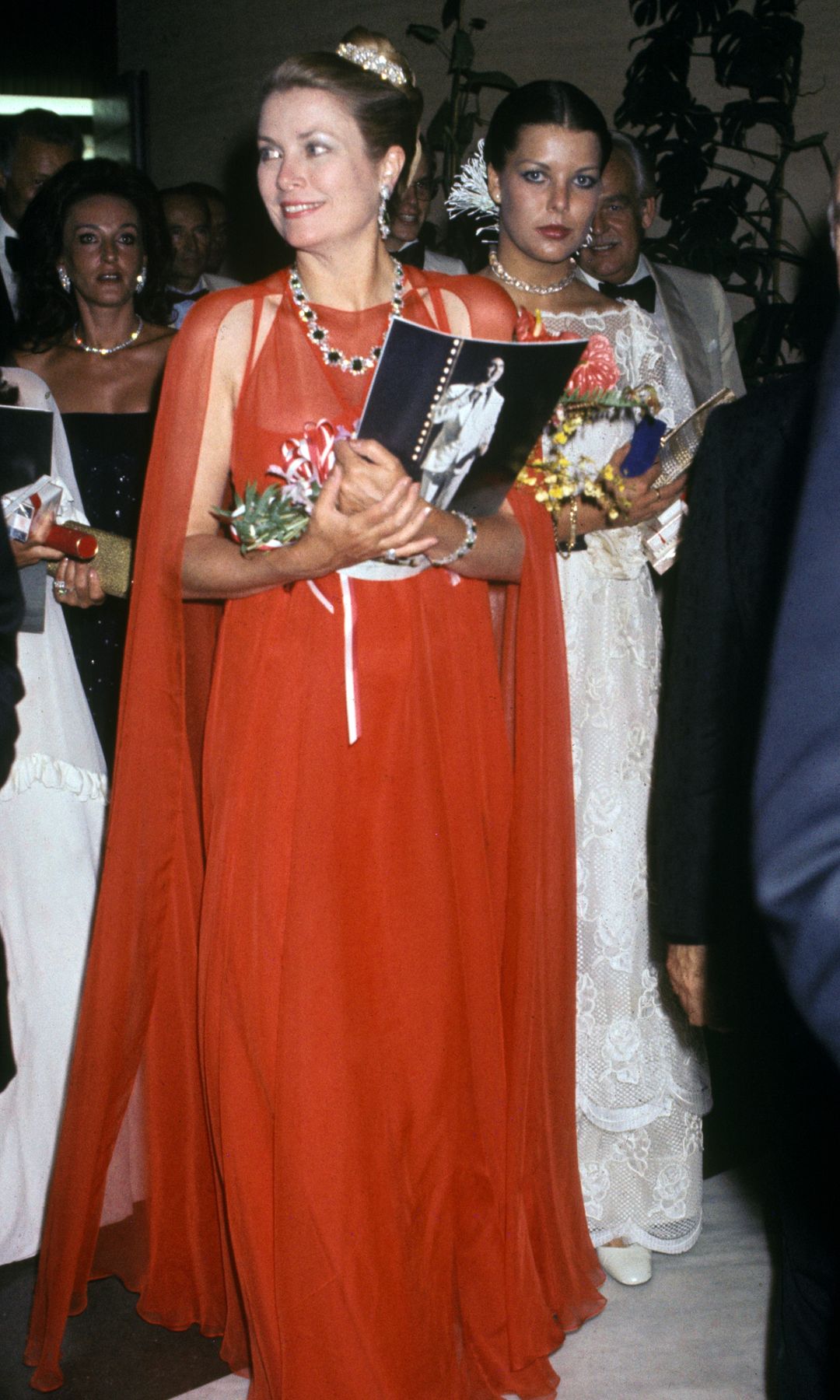 Grace Kelly y Carolina de Mónaco en 1976