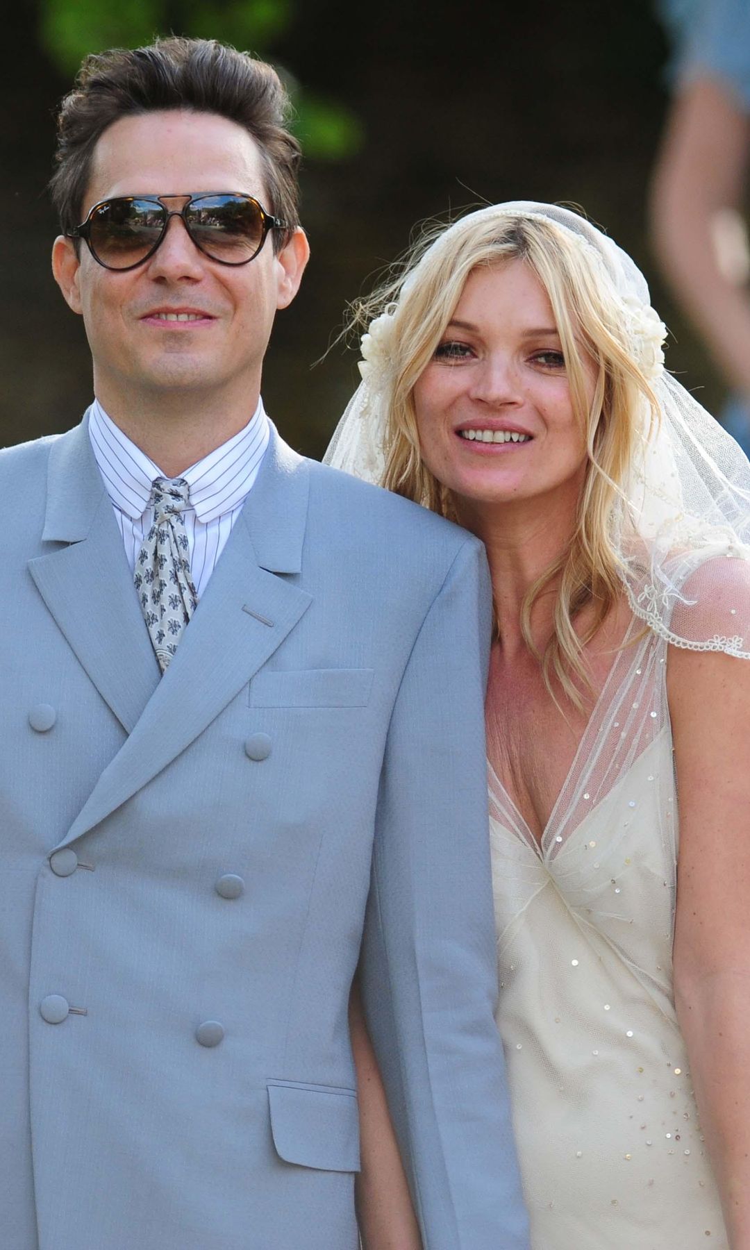 Kate Moss el día de su boda con Hamie Hince
