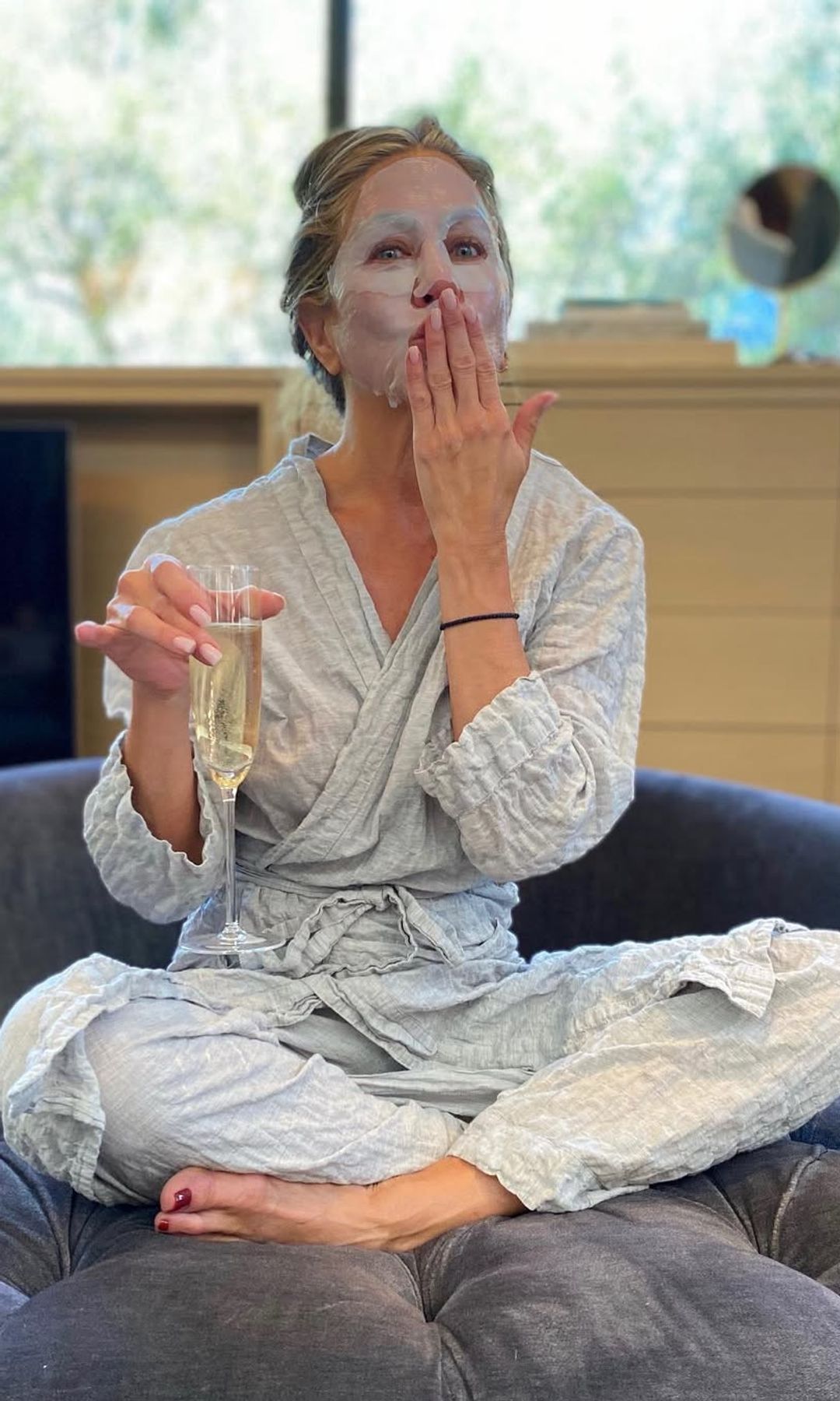 Jennifer Aniston preparando su piel para los Emmy
