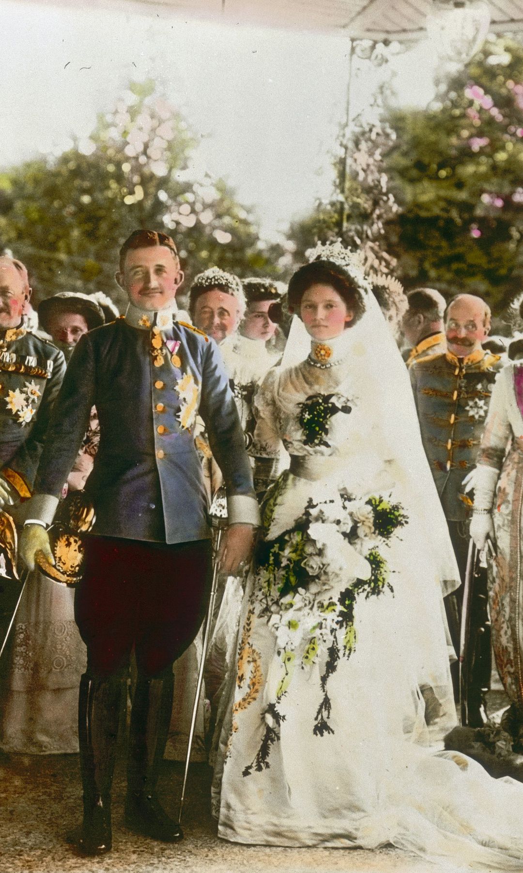 La boda del Archiduque Carlos de Austria y la Princesa Zita de Borbón-Parma