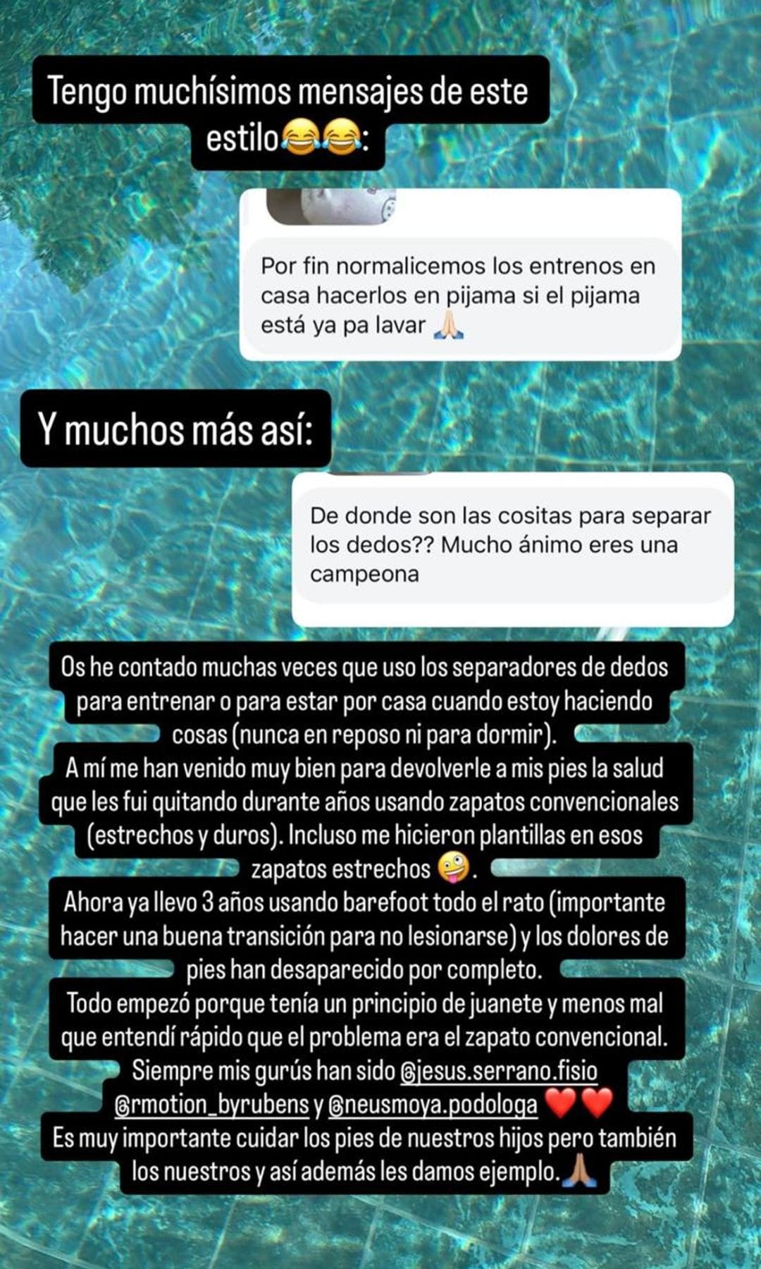 Cristina Pedroche barefoot calzado respetuoso