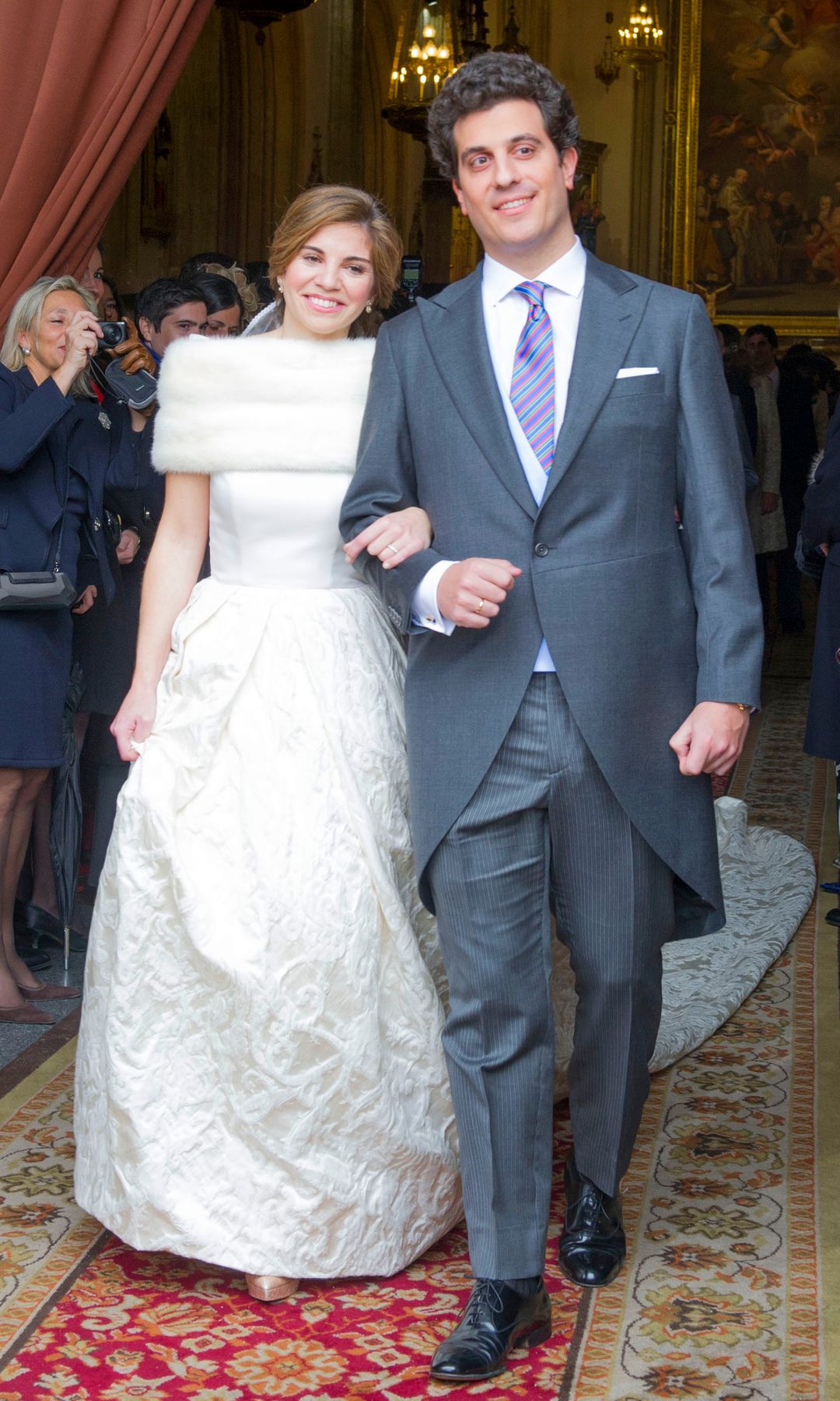 Marian Rojas Estapé el día de su boda con Jesús Martínez Cortés Gimeno, el 1 de marzo de 2014 en Madrid