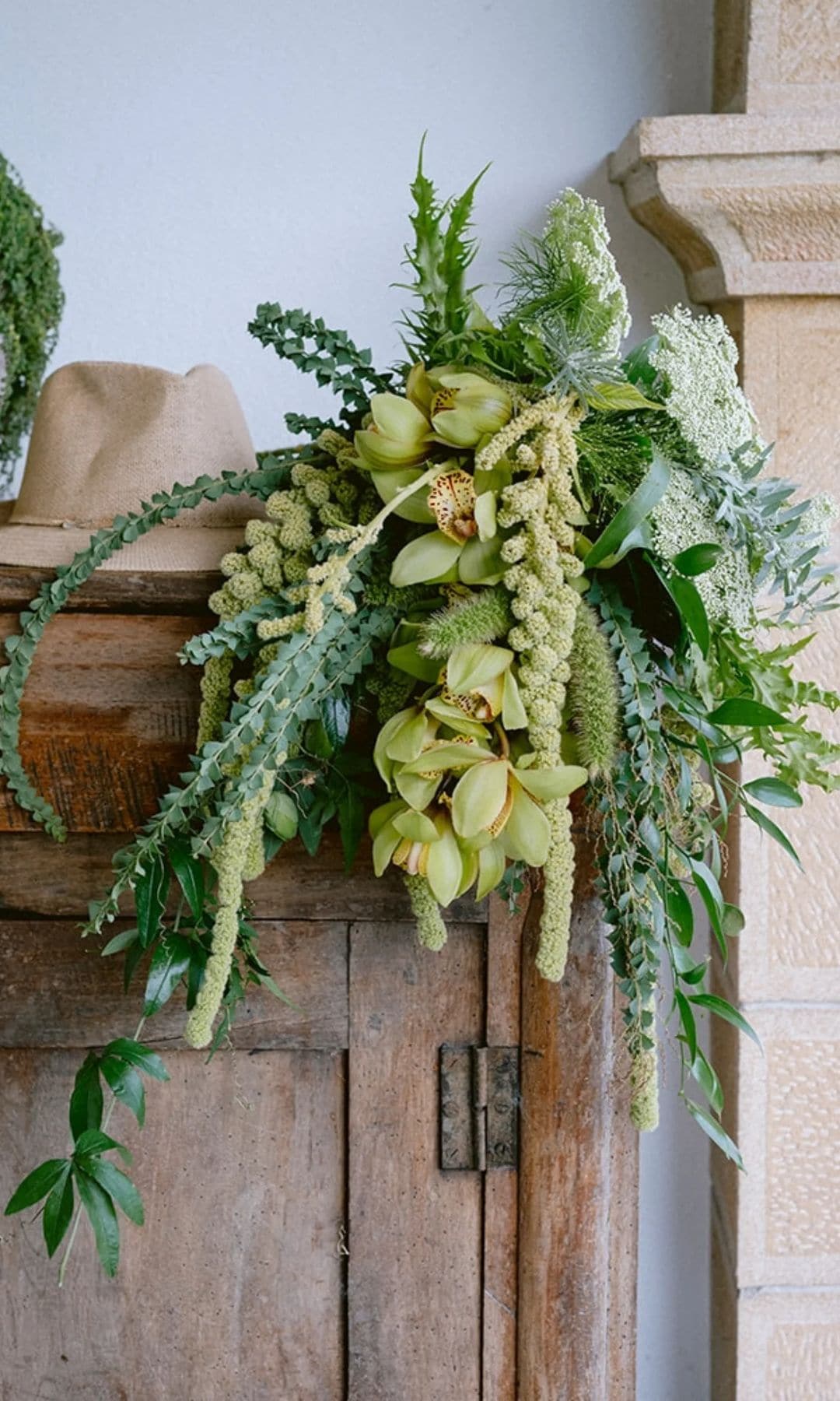 Ramos de novia protagonistas con colores verde