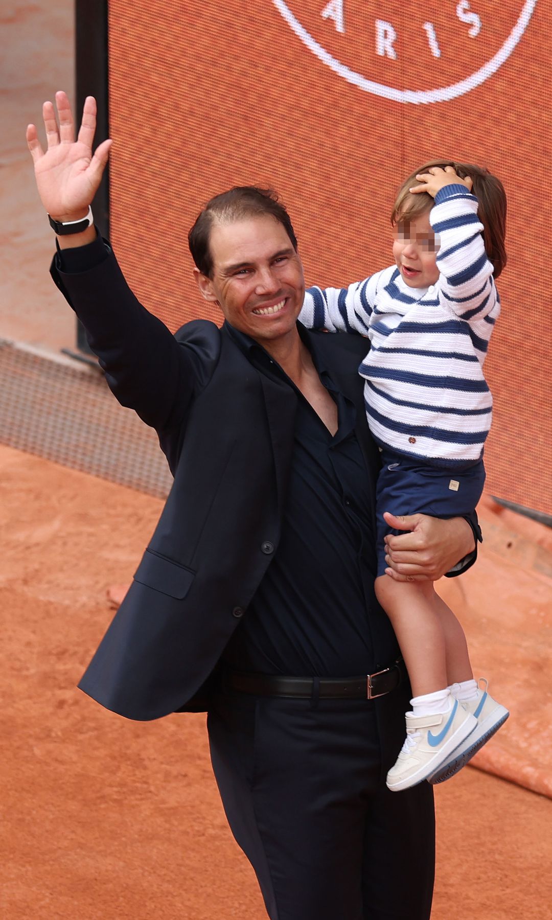 Rafa Nadal con su hijo