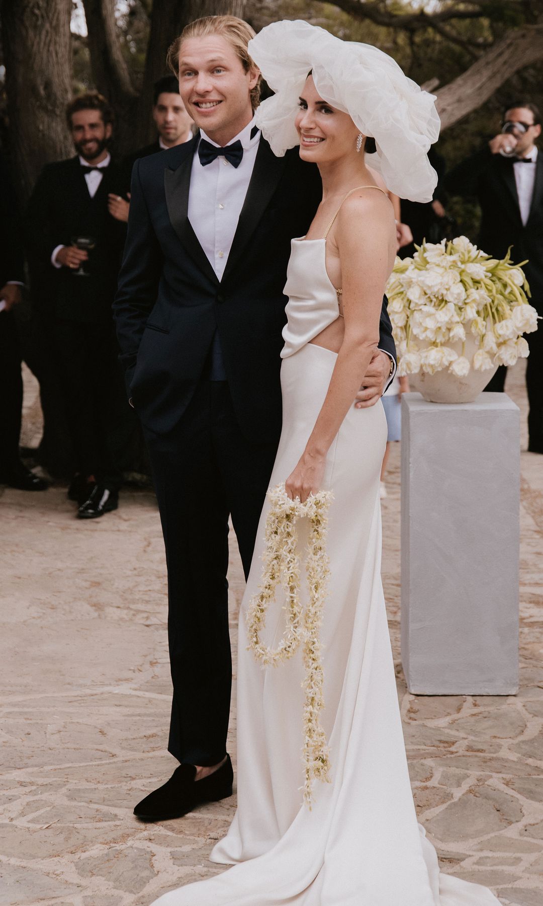 Gala González y John Steiner en su boda