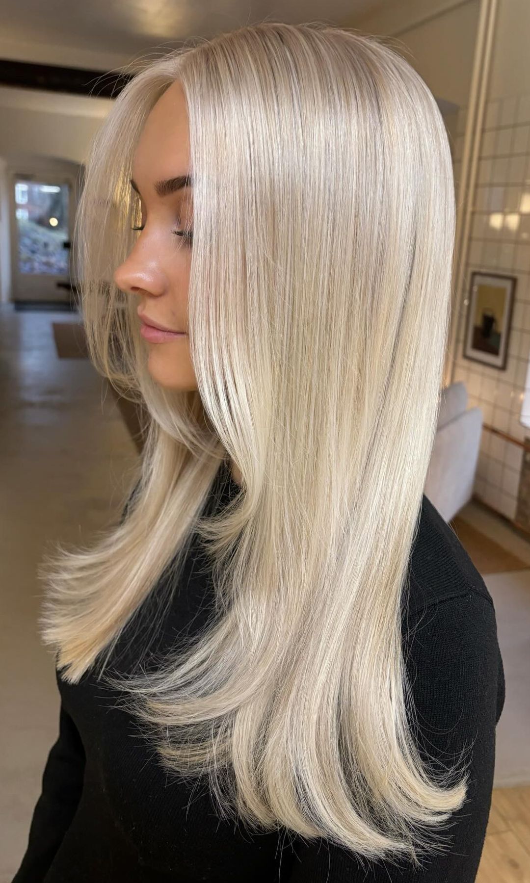 Cabello rubio platino