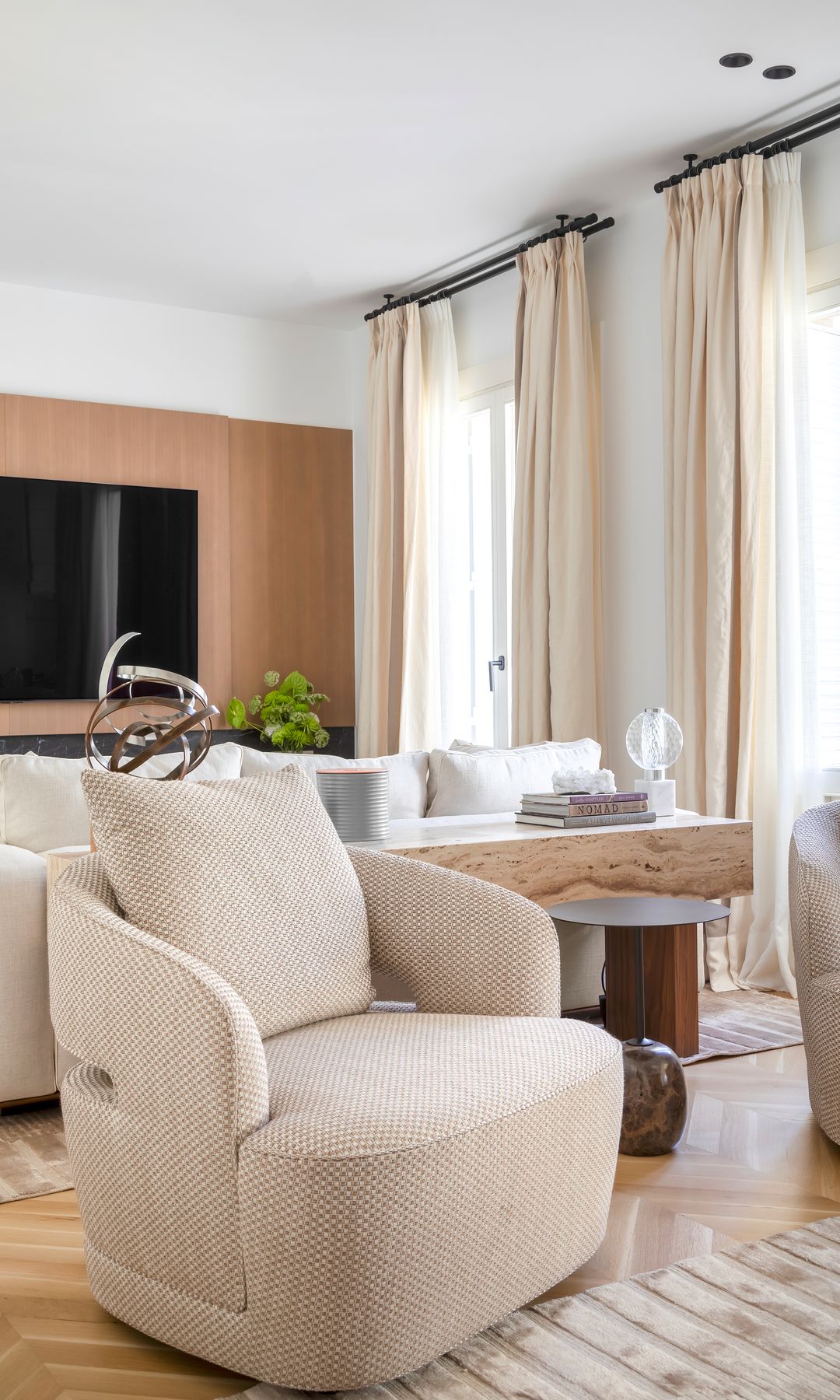 Zona de televisión en el salón