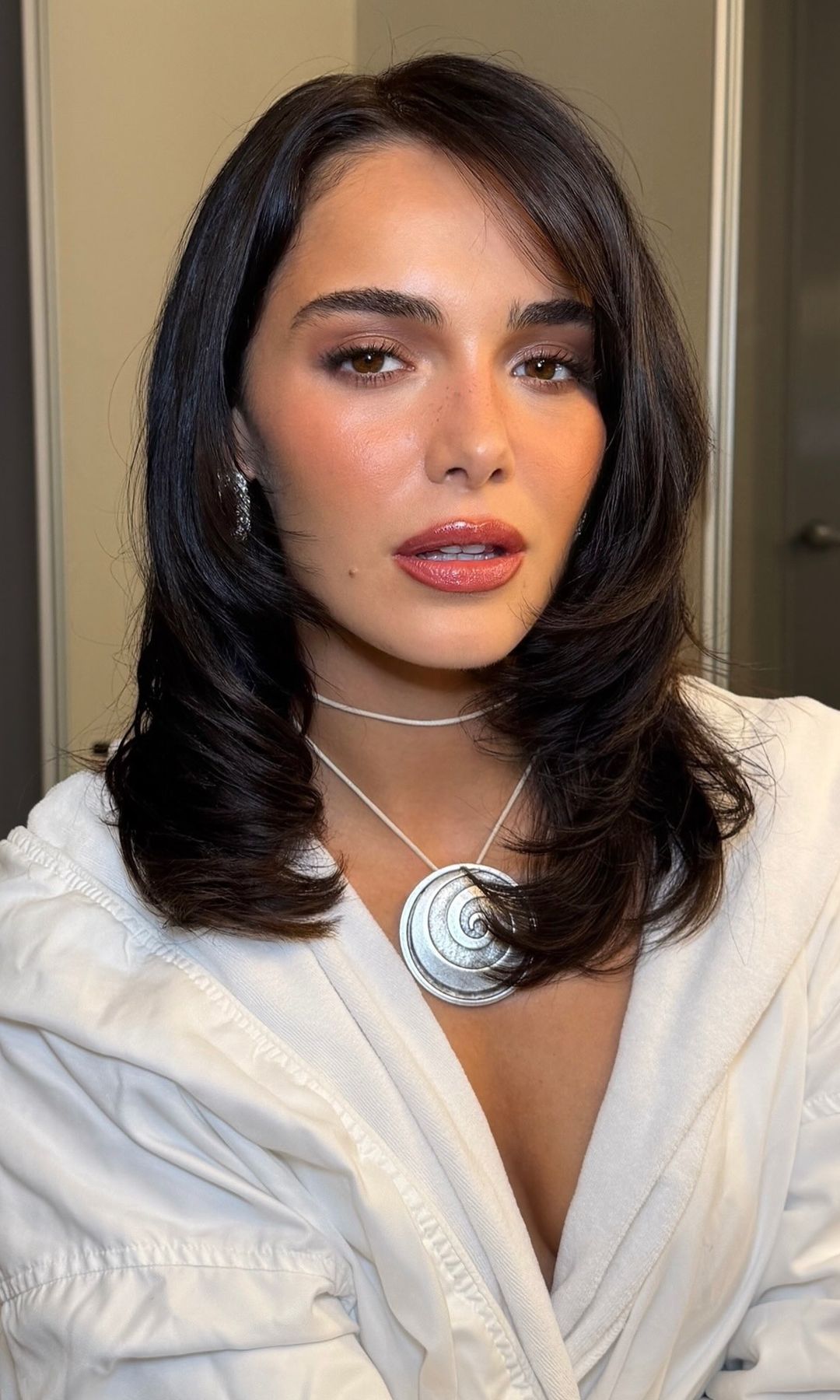 Corte de pelo media melena con textura