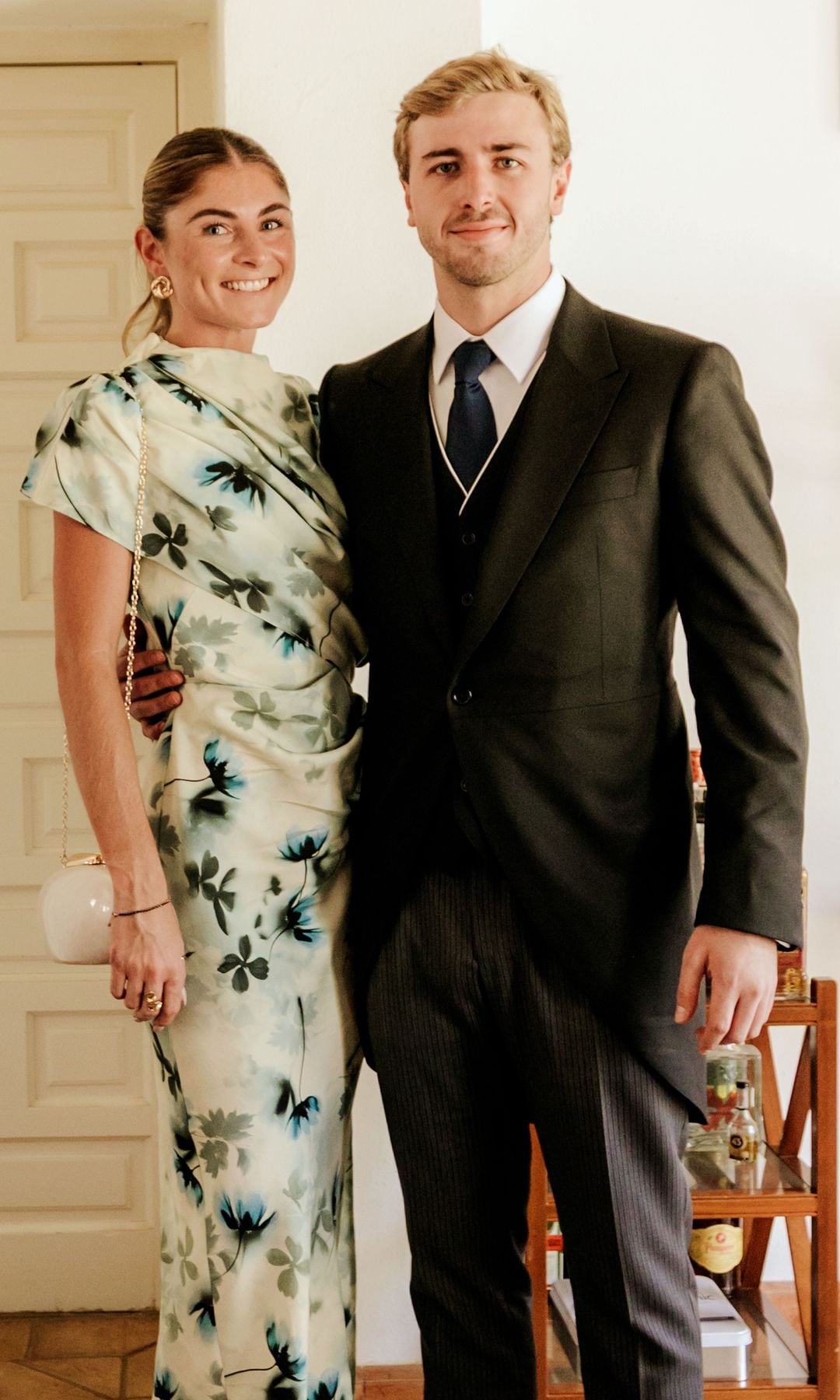 Luis Martínez de Irujo con su novia