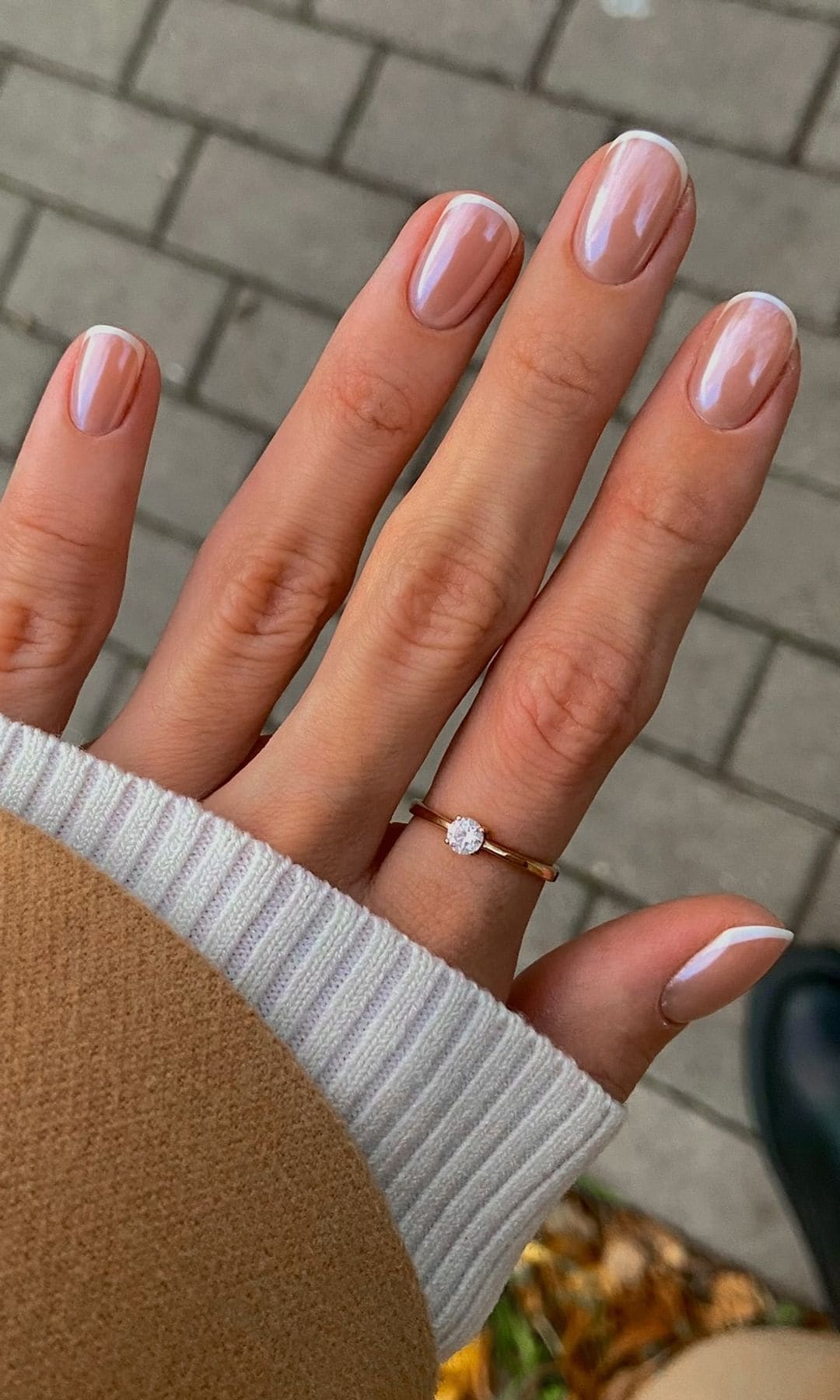 Manicura francesa glaseada