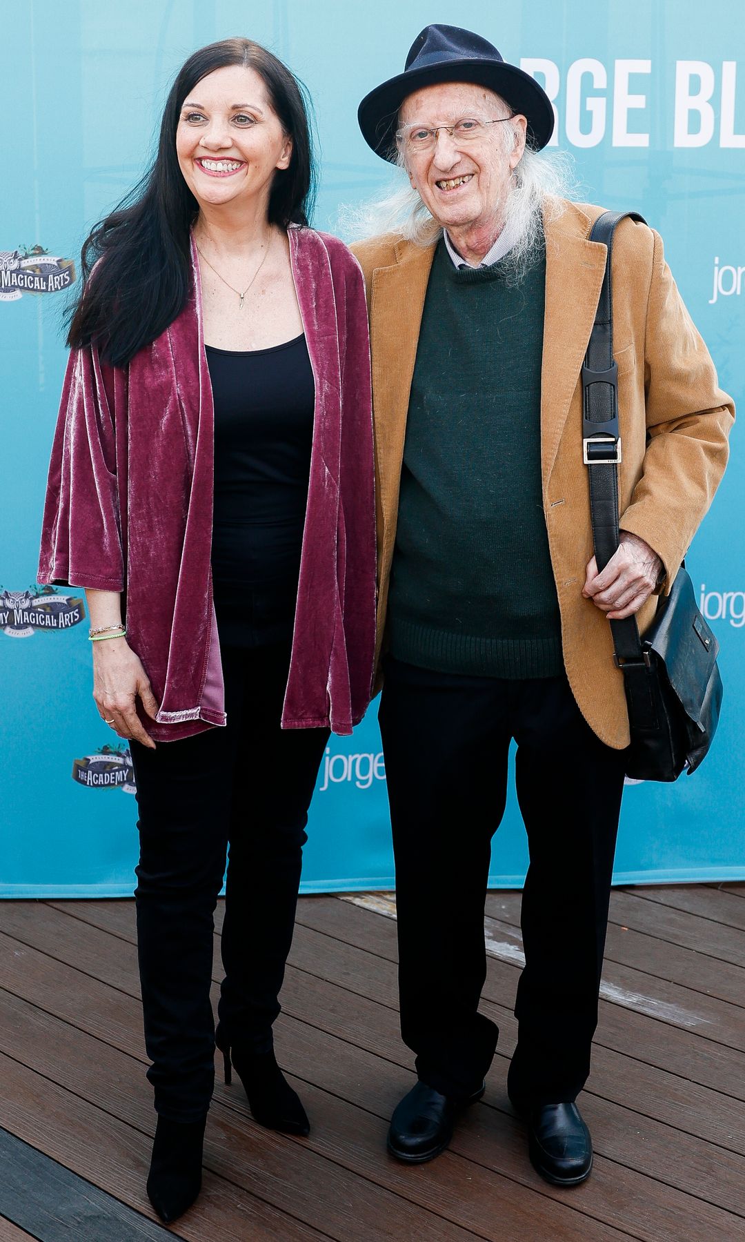 Juan Tamariz con su hija Ana el 22 de mayo de 2024 en Madrid  