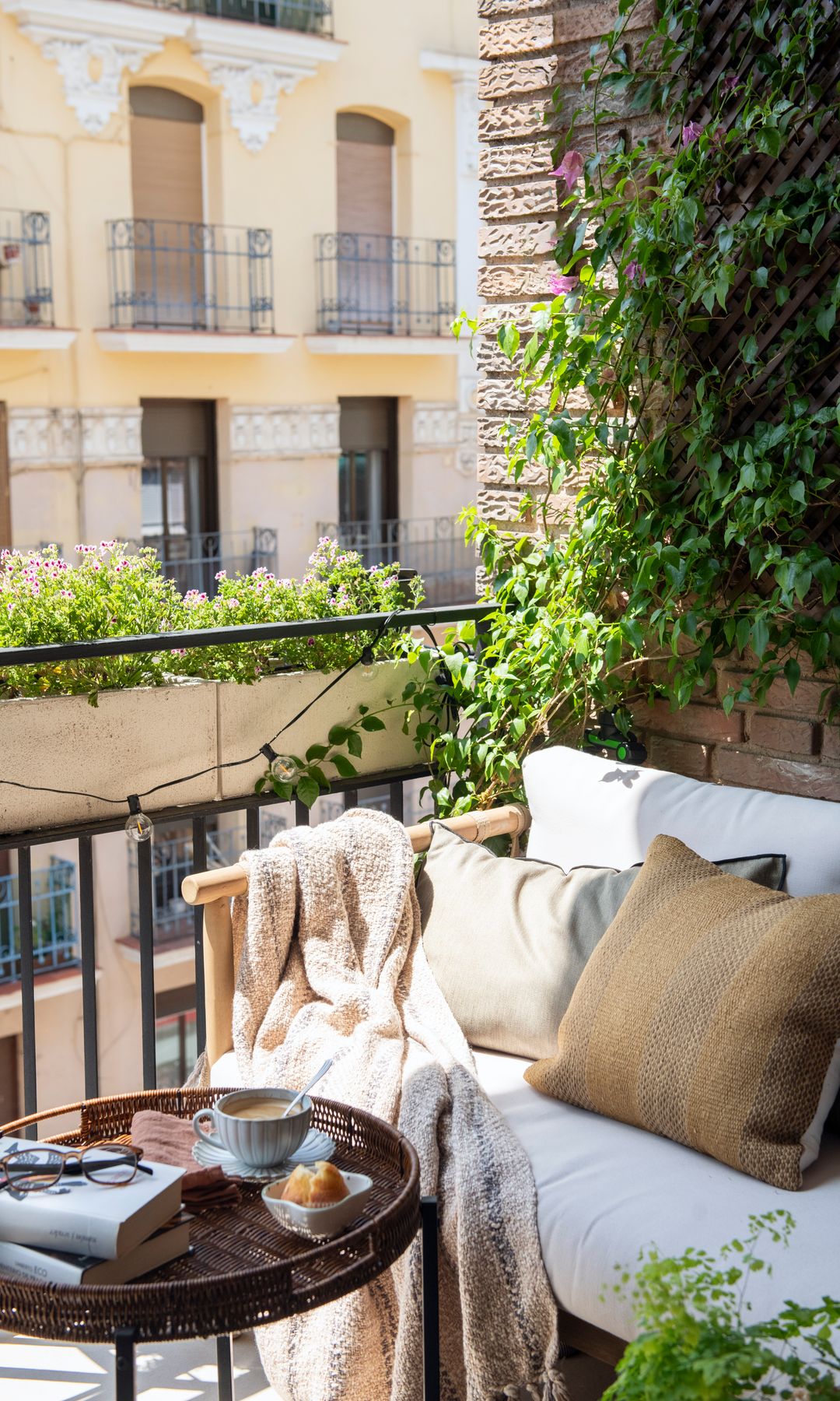 Rincón de estar en la terraza