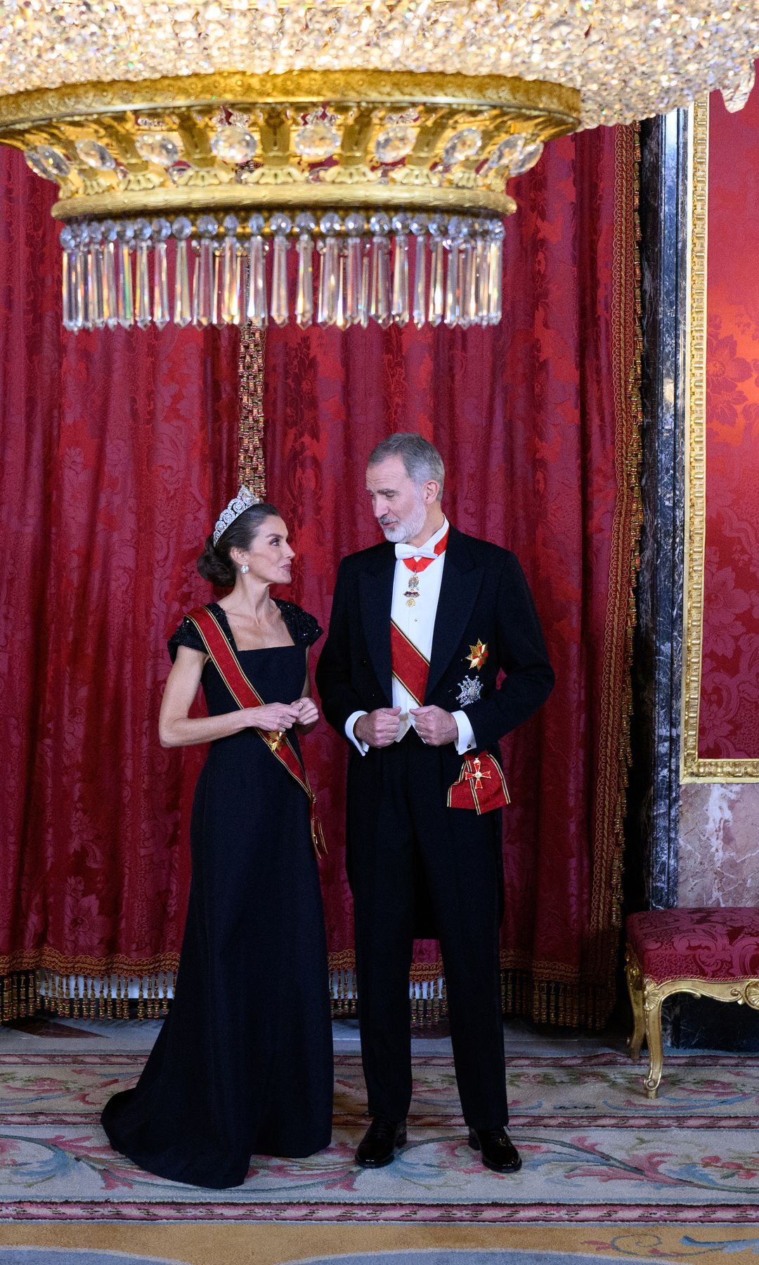 La reina Letizia y el rey Felipe VI prepararon todo para recibir a sus invitados. 