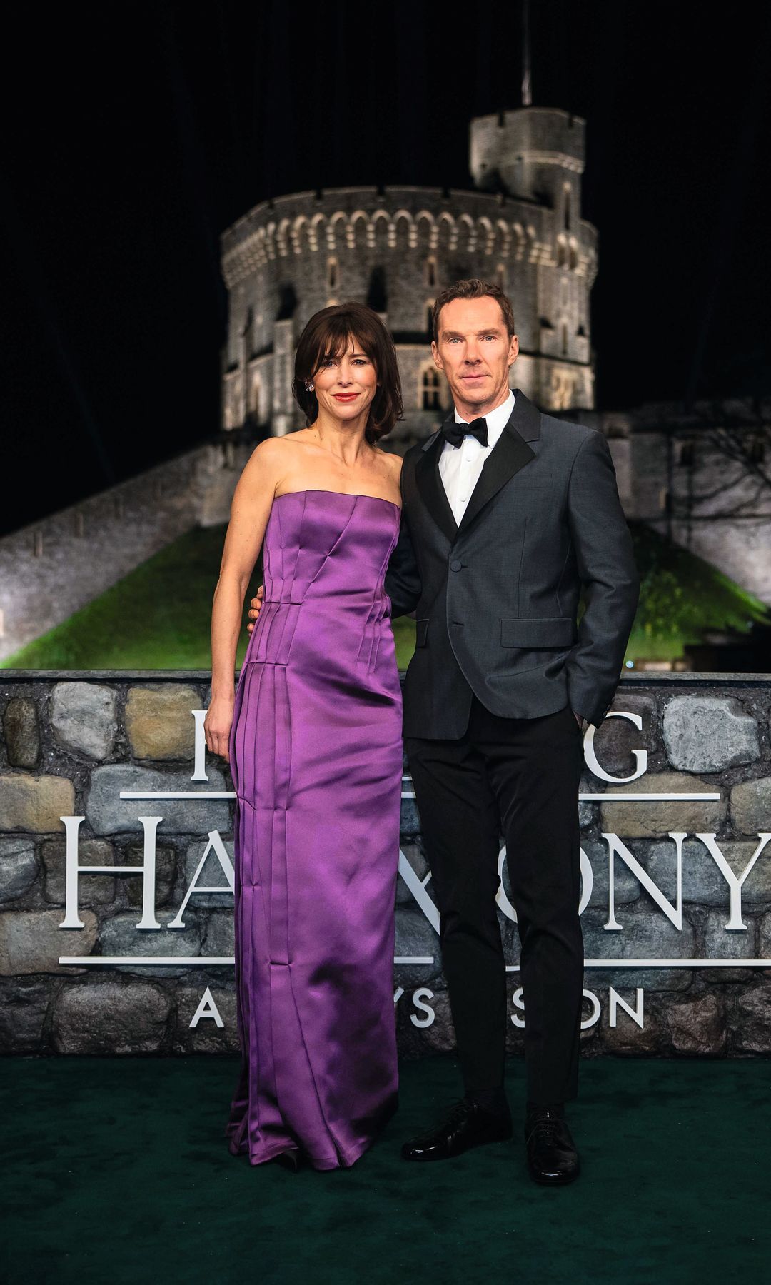 El actor Benedict Cumberbatch con su mujer, Sophie Hunter