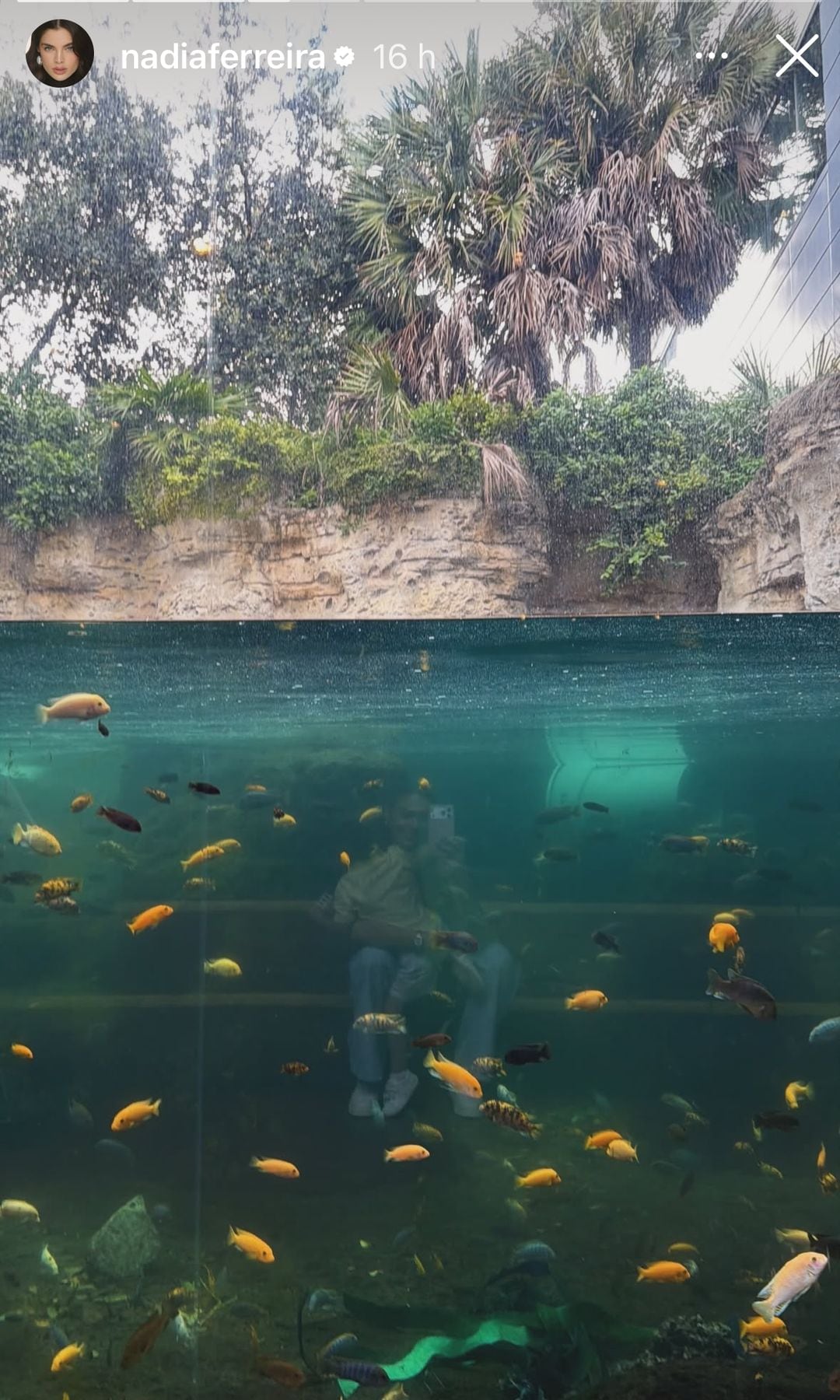 Nadia Ferreira y su hijo Marquitos pasando un día inolvidable.